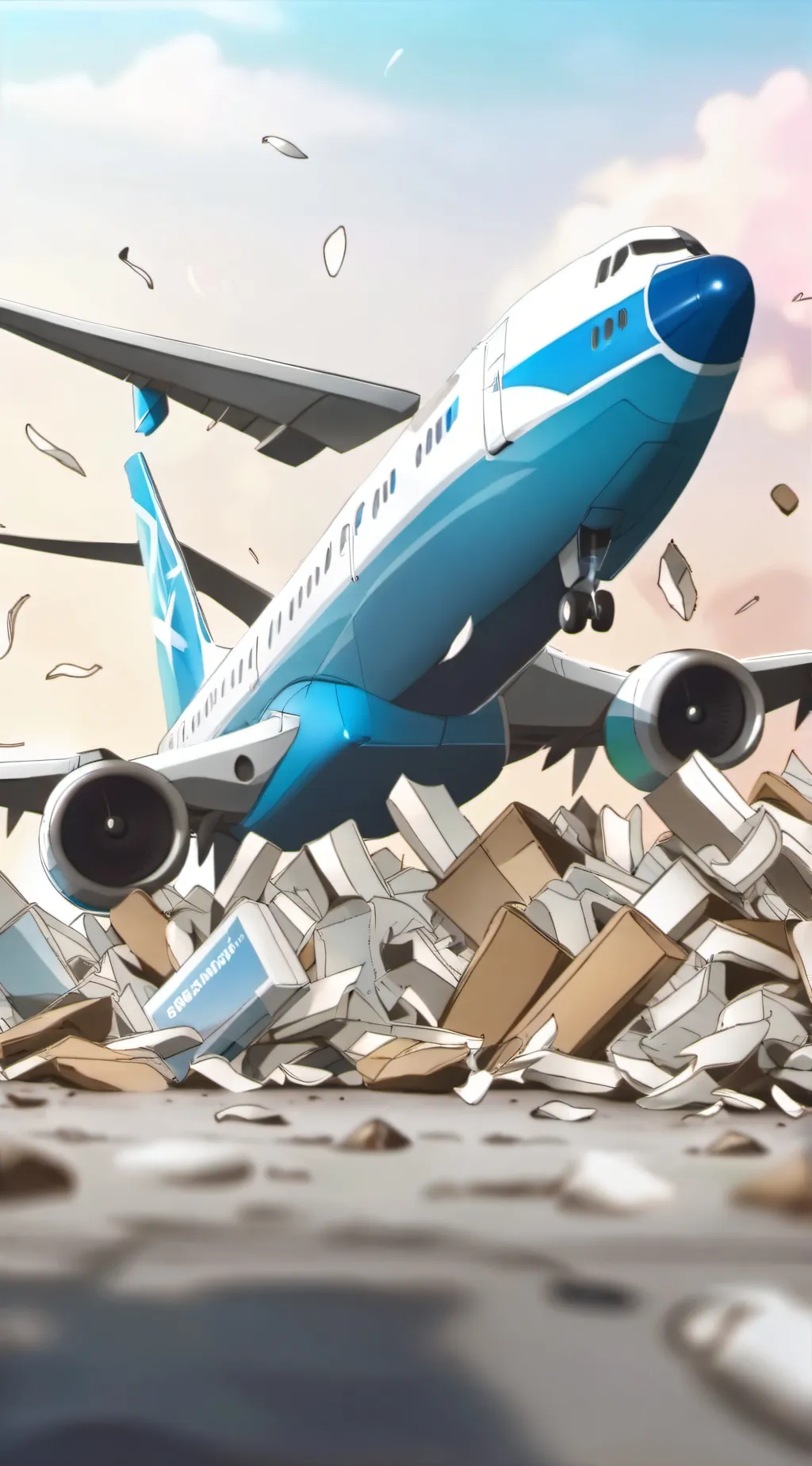 ai character: plane background