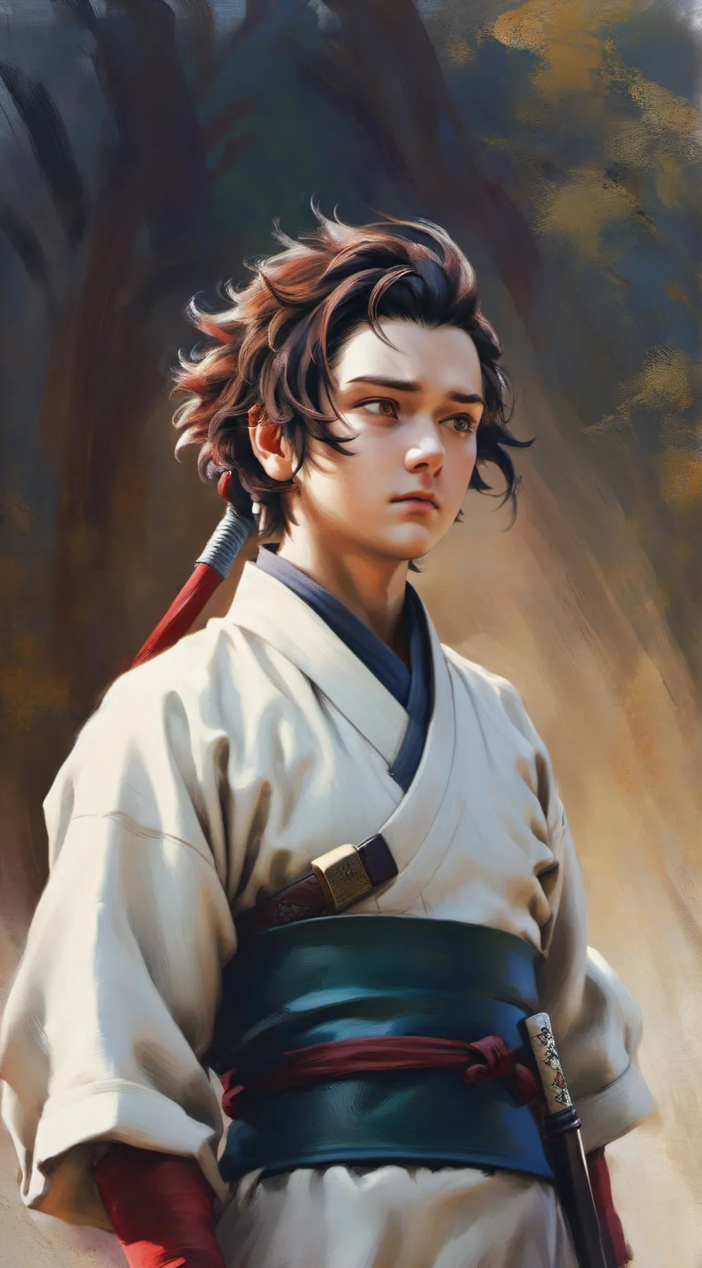 ai character: Tanjiro background