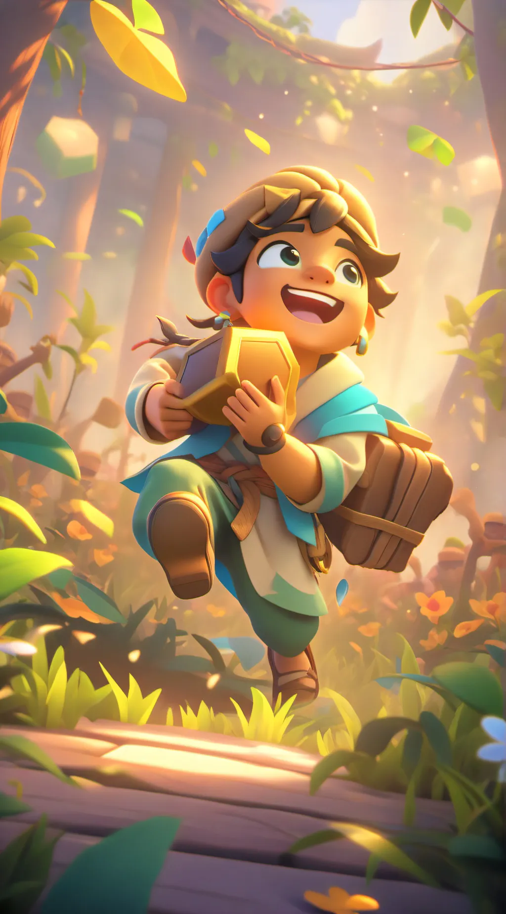 ai character: Crystal critters background