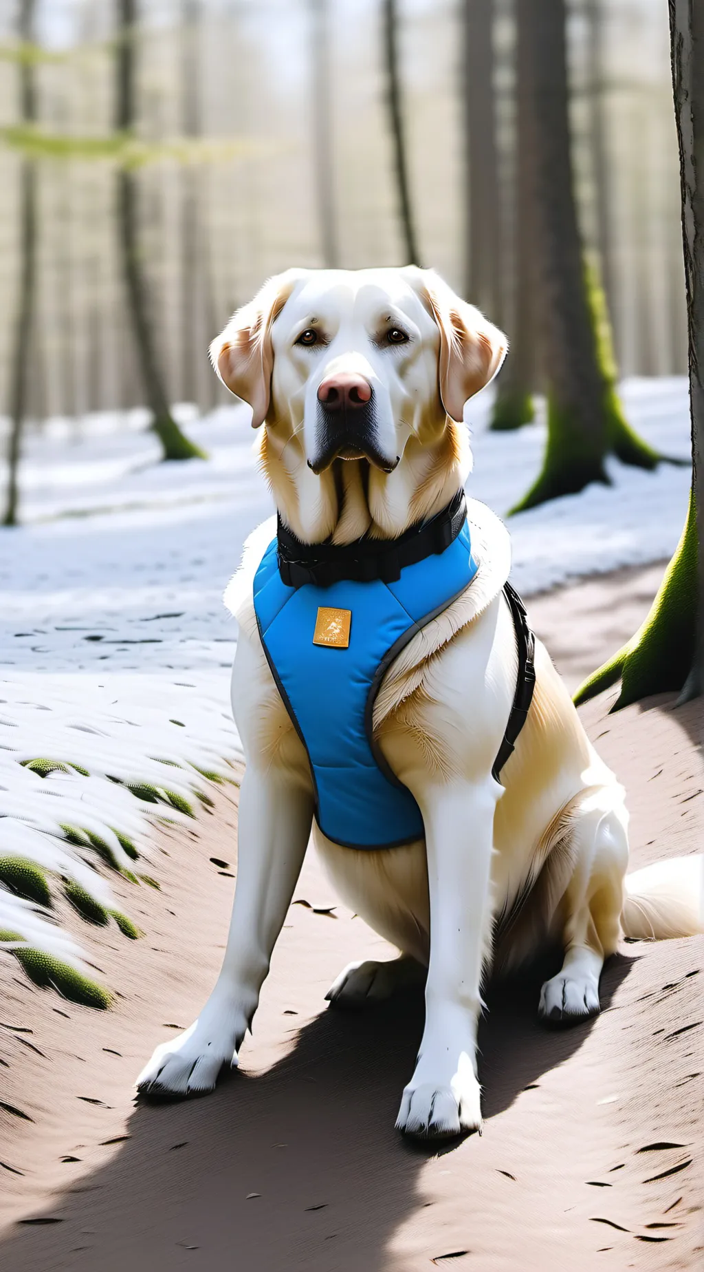 ai character: service dog background