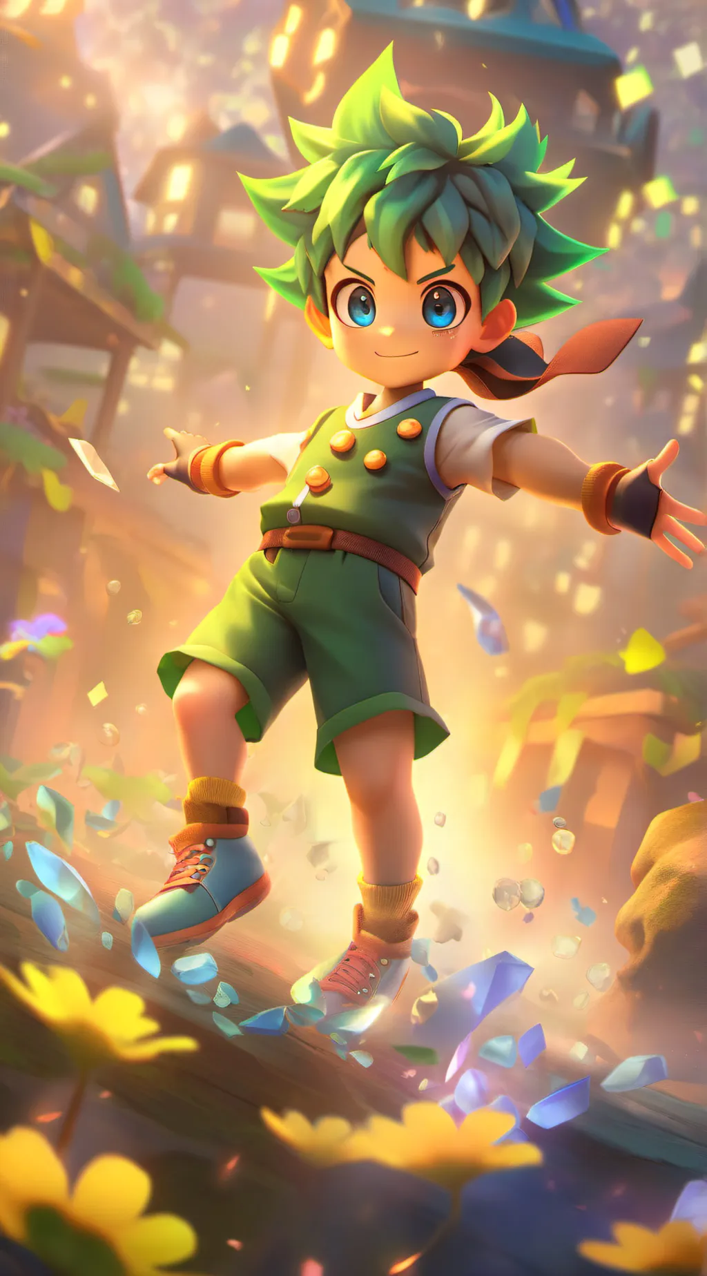 ai character: deku background