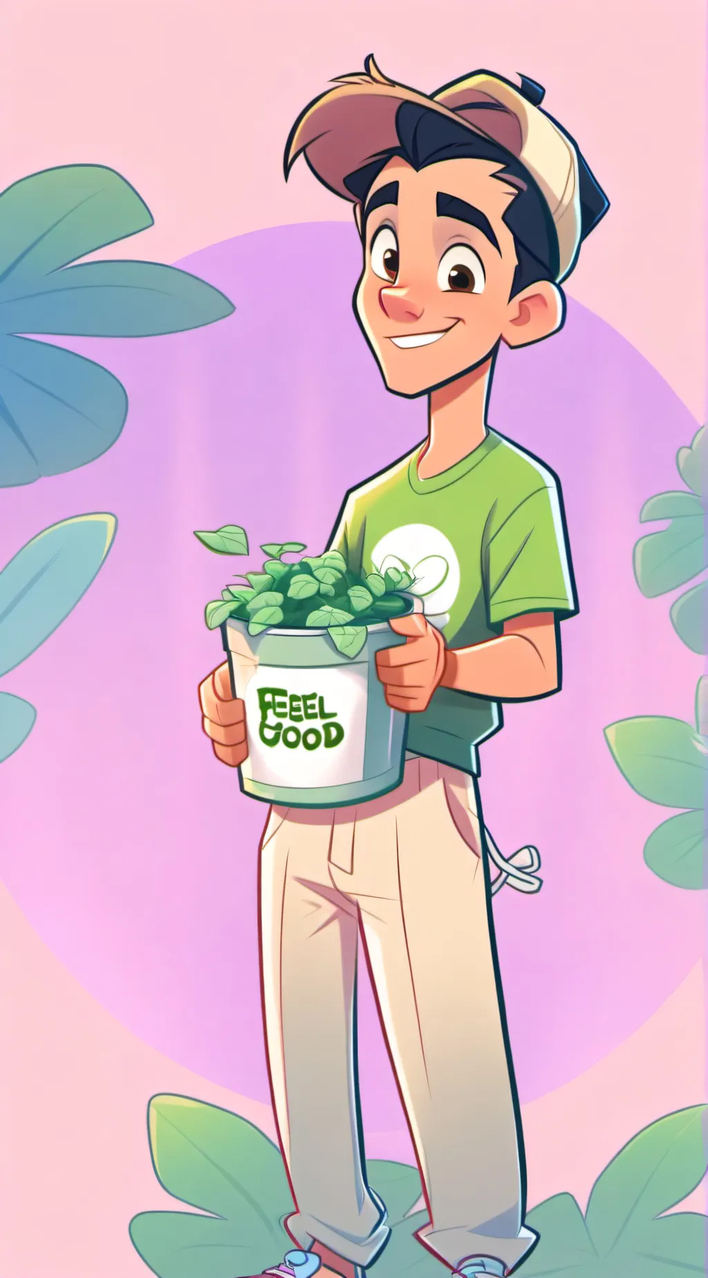 ai character: trash can joe background