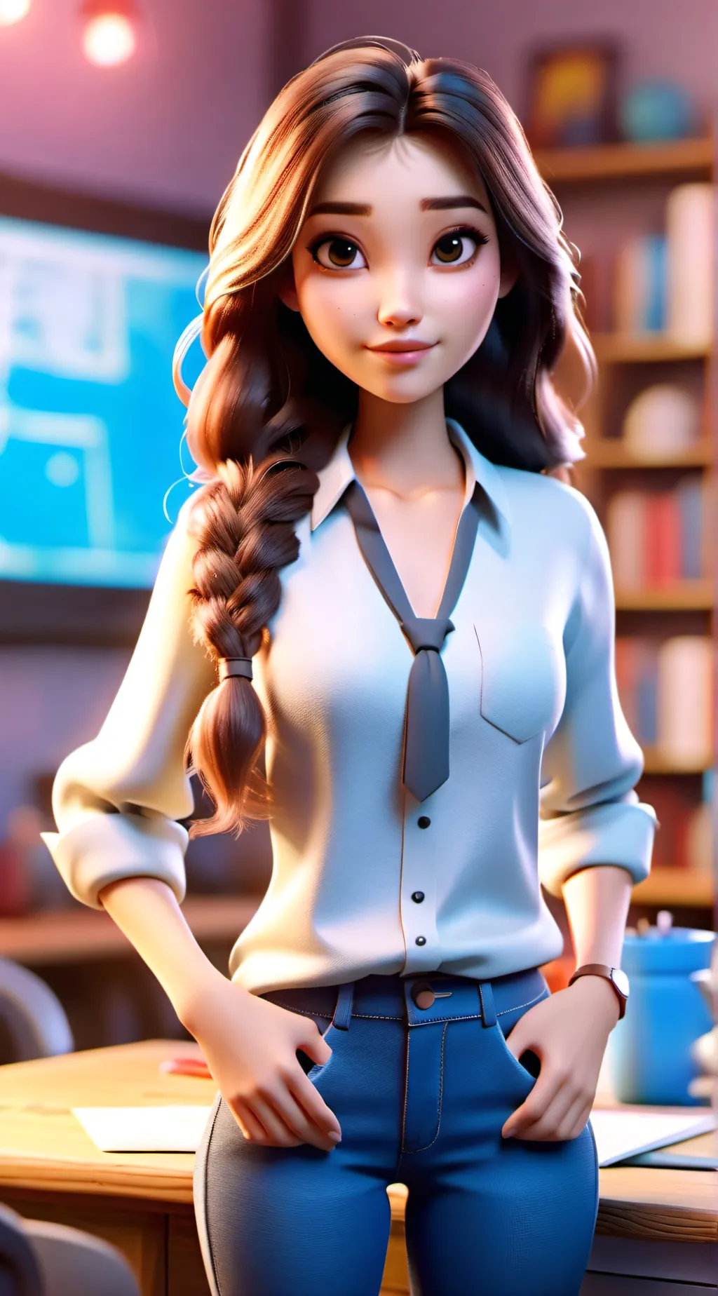 ai character: Mrs. Huss background