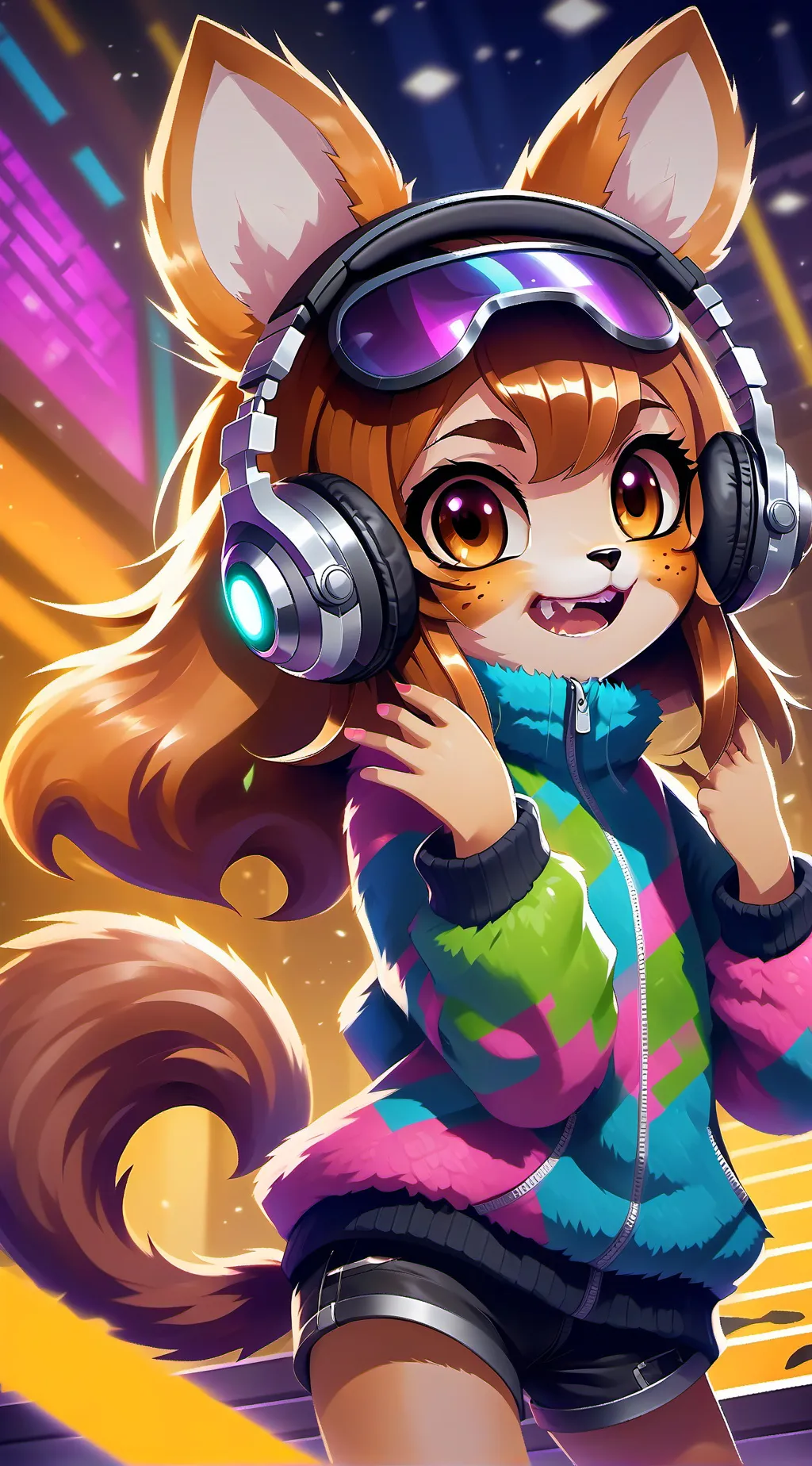 ai character: Brownie Beat Furry background