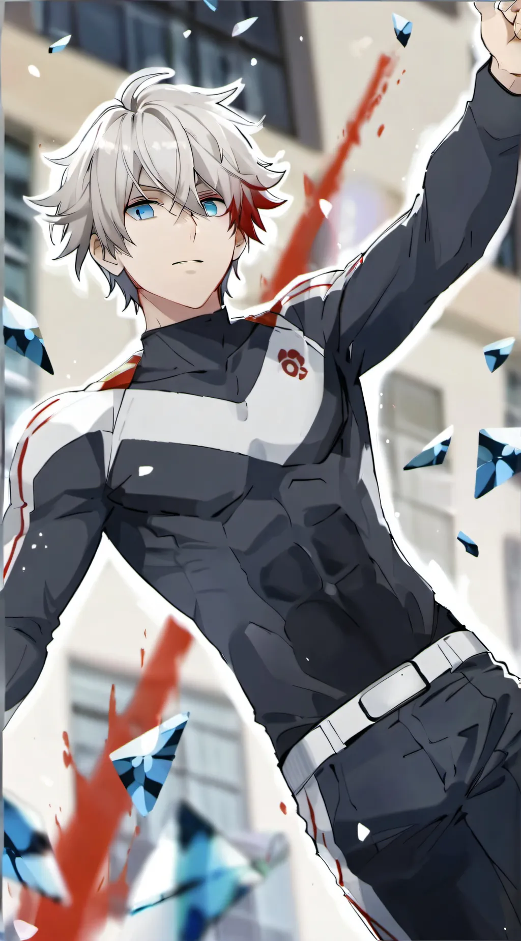ai character: Shoto Todoroki background