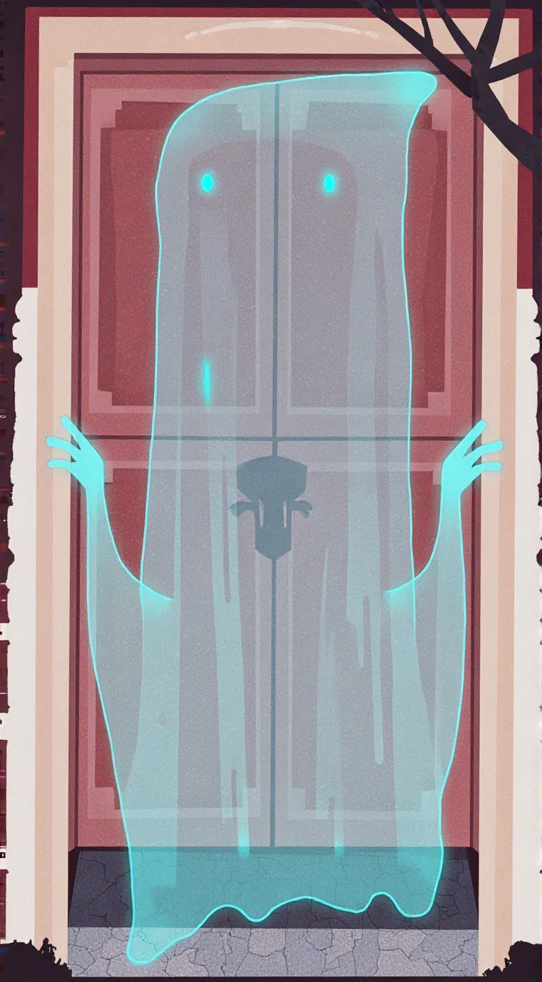 ai character: Ghost background