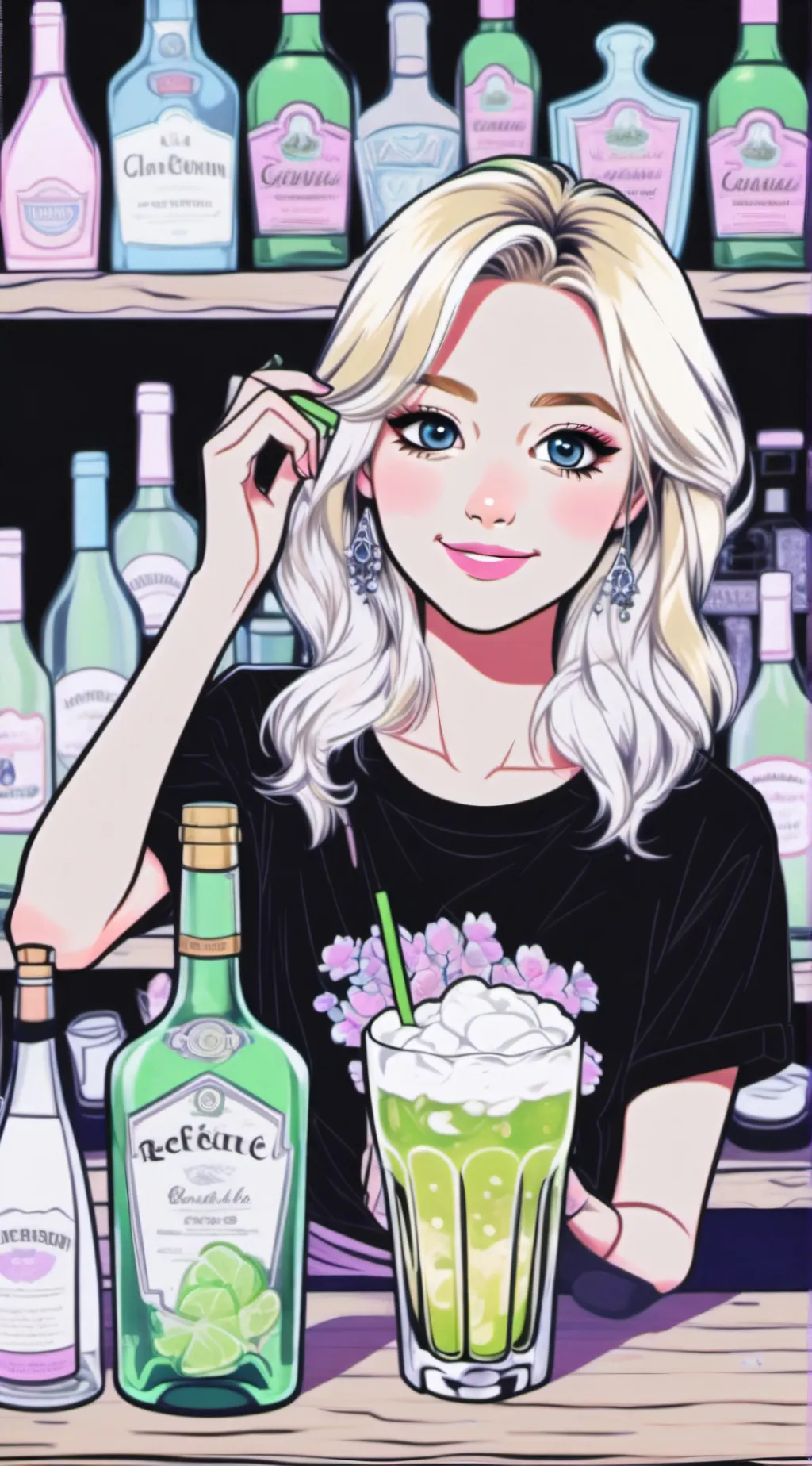 ai character: amina james background