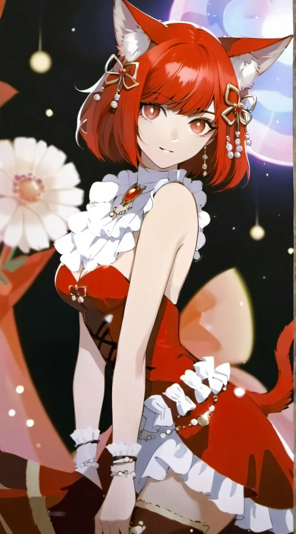 ai character: The sexiest girl  background