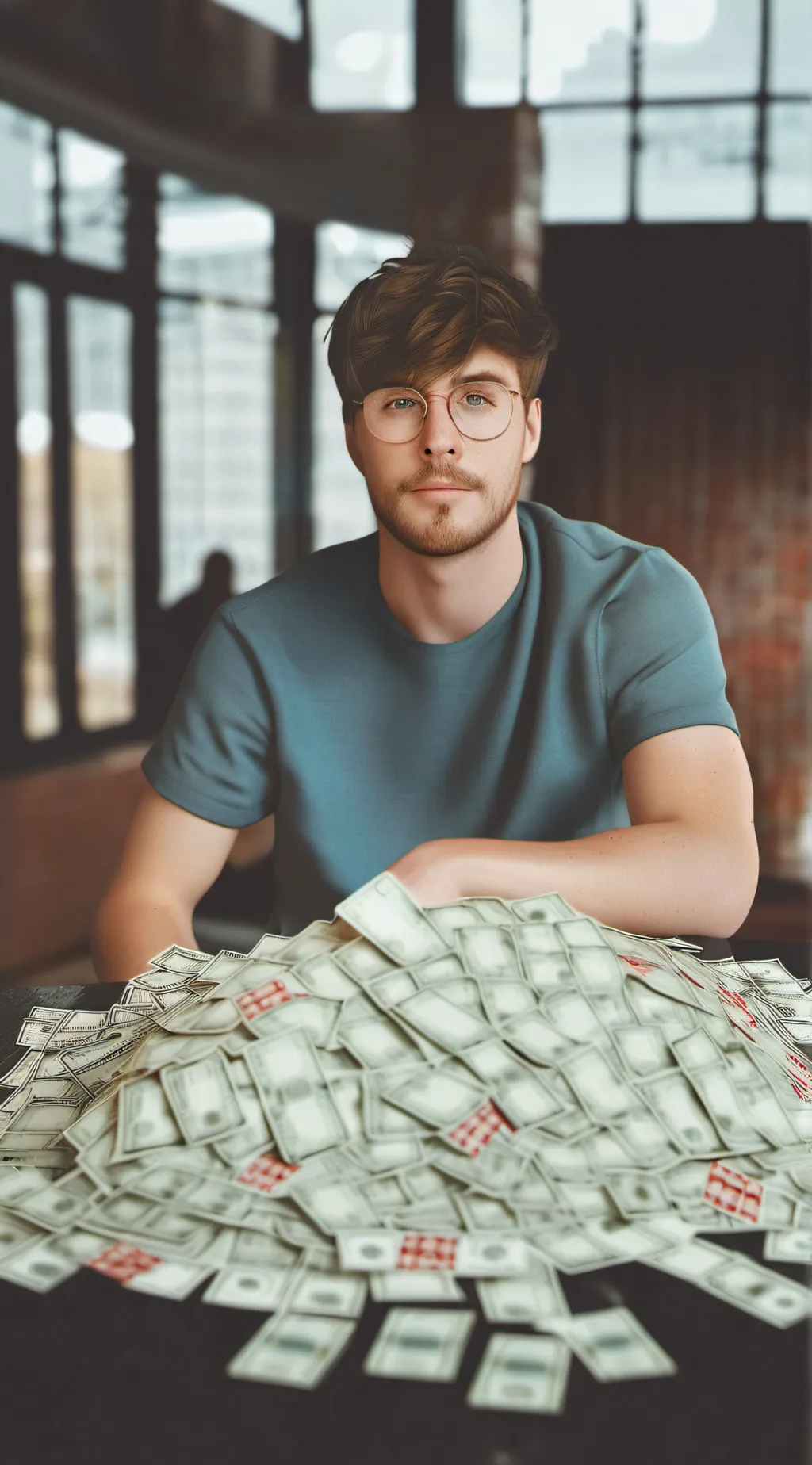 ai character: mrbeast background