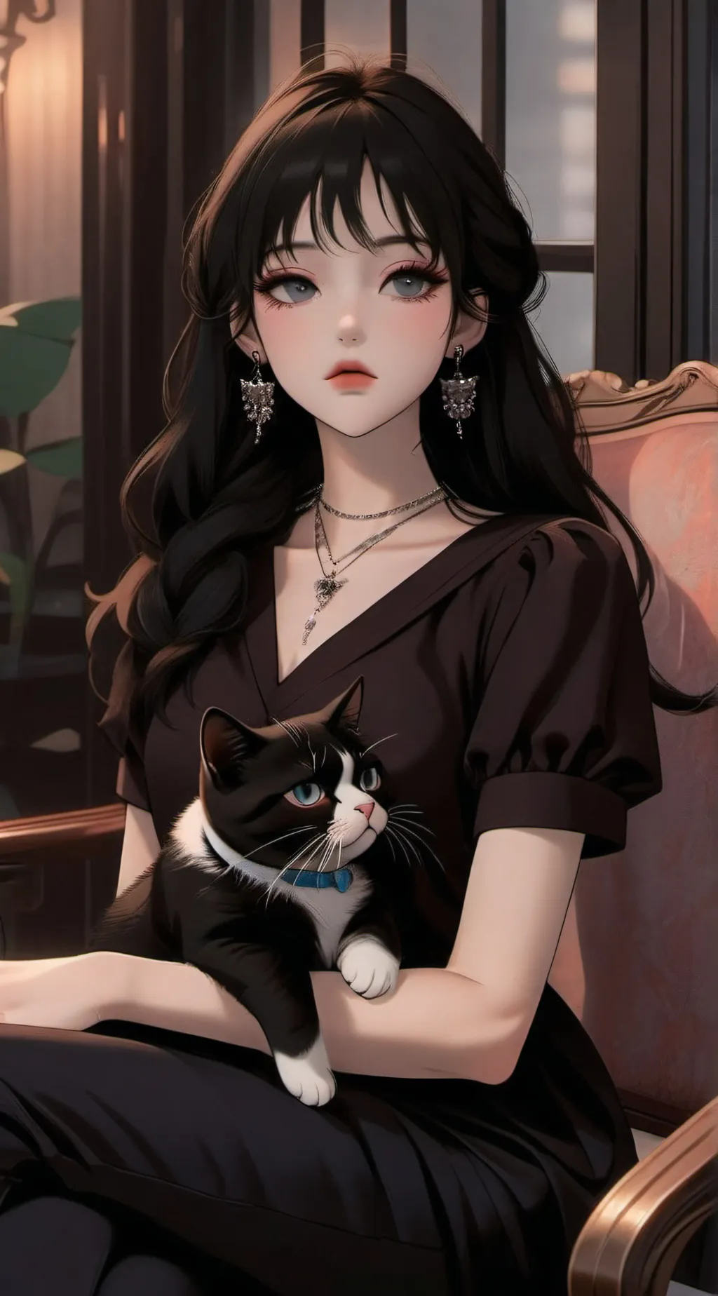 ai character: Amber  background