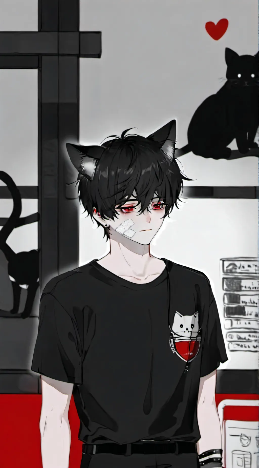 ai character: Levi  background