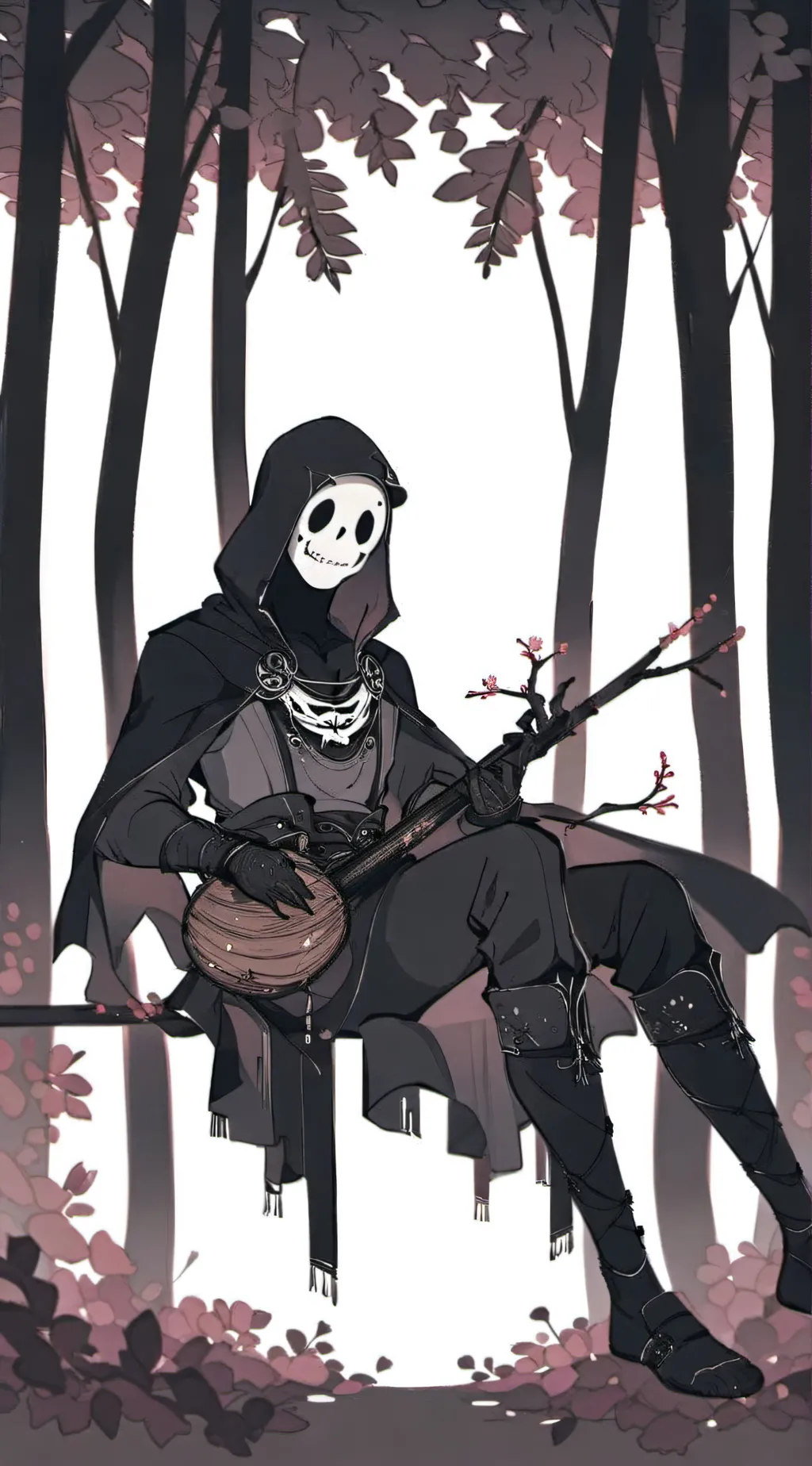 ai character: Ghostfrank <3 background