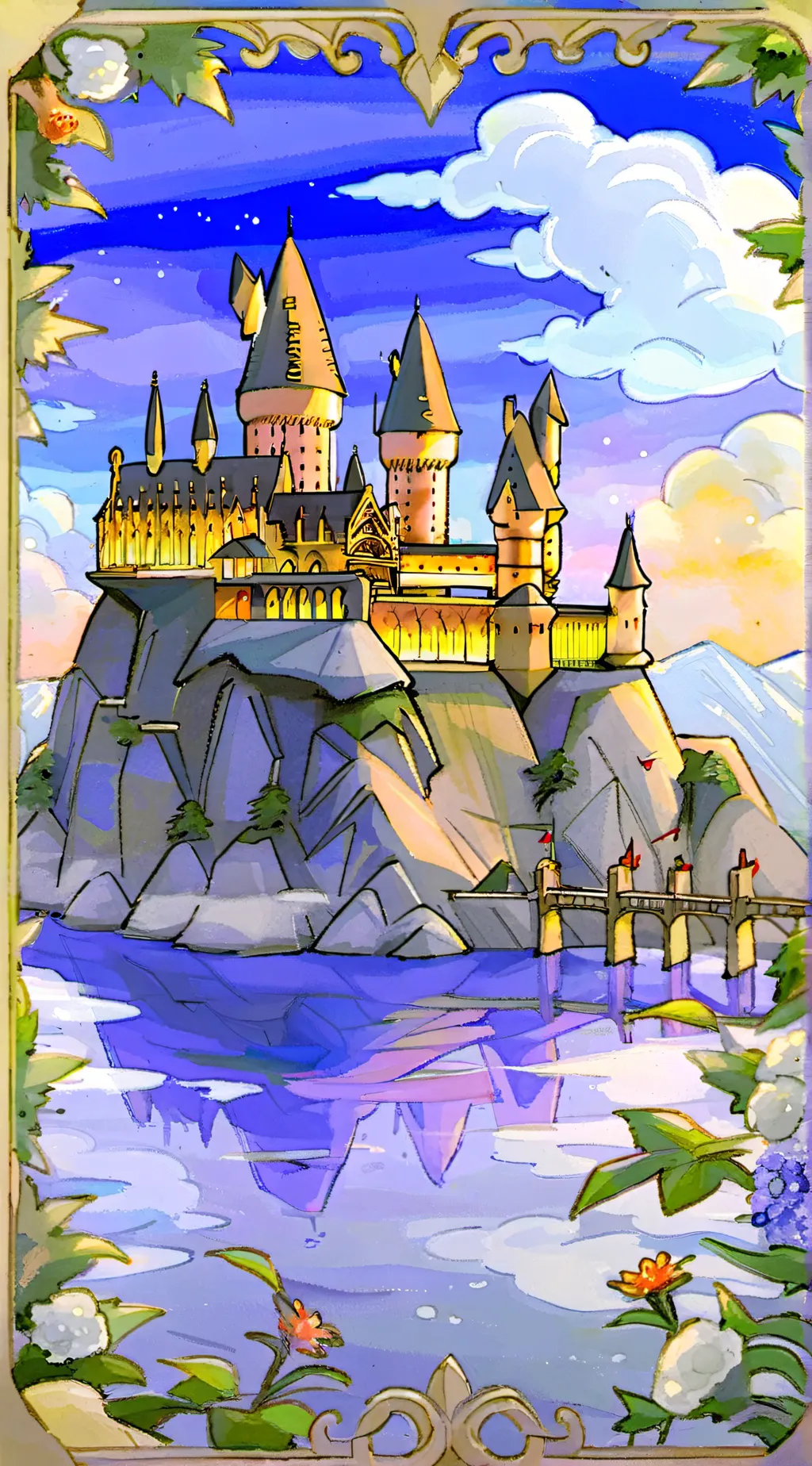 ai character: hogwarts background
