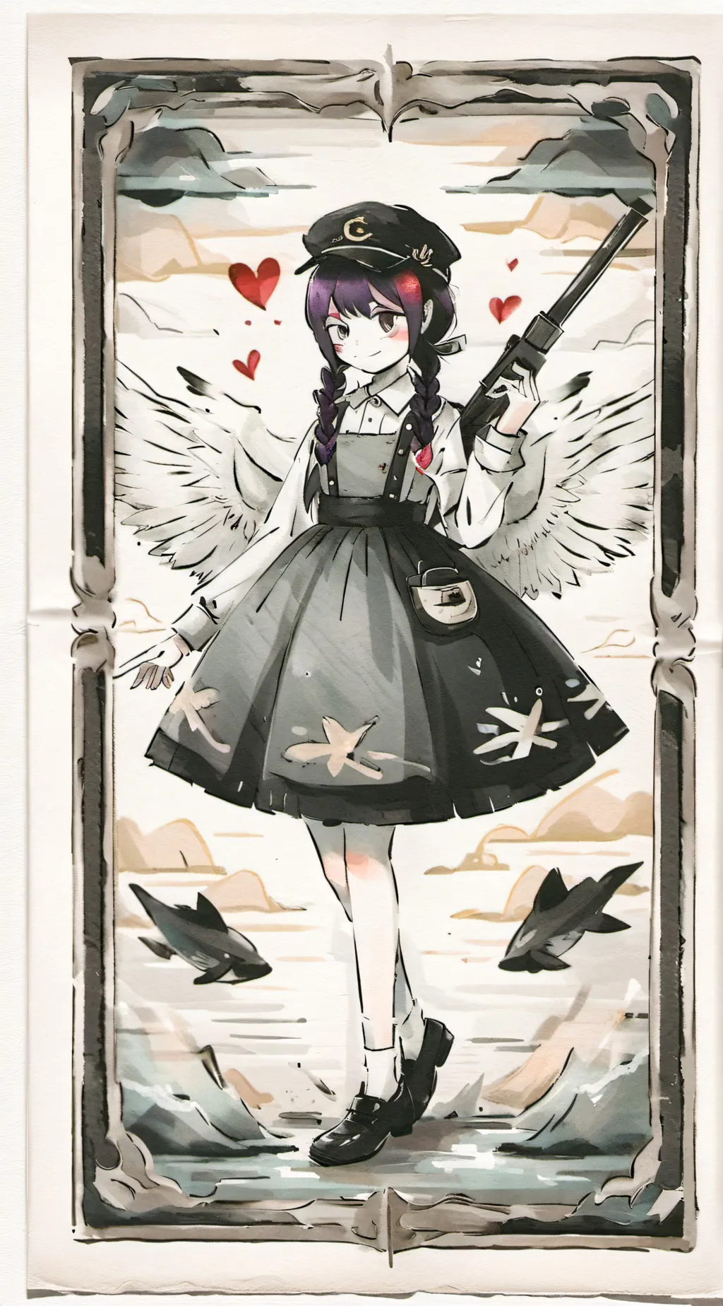 ai character: md uzi background