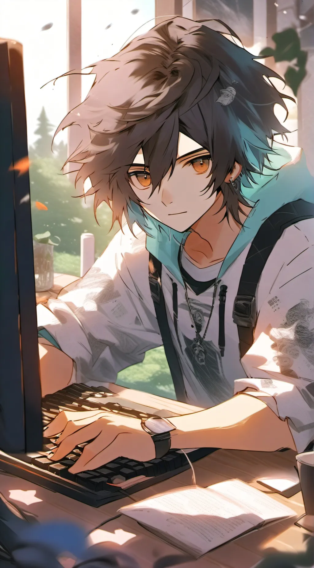 ai character: luca background