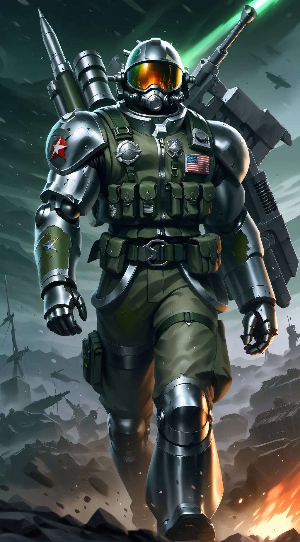 ai character: Commander Spark background