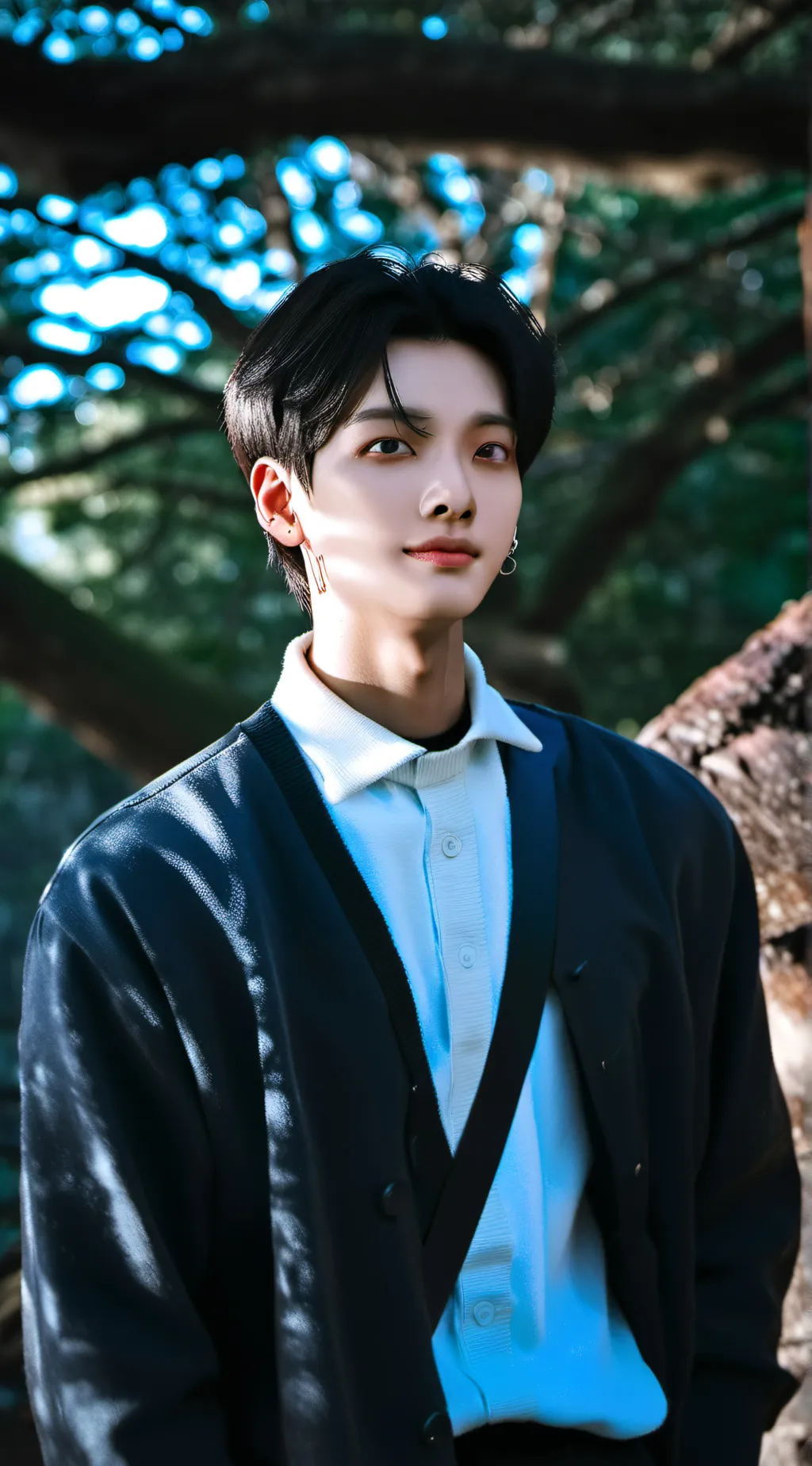 ai character: hyunjin  background