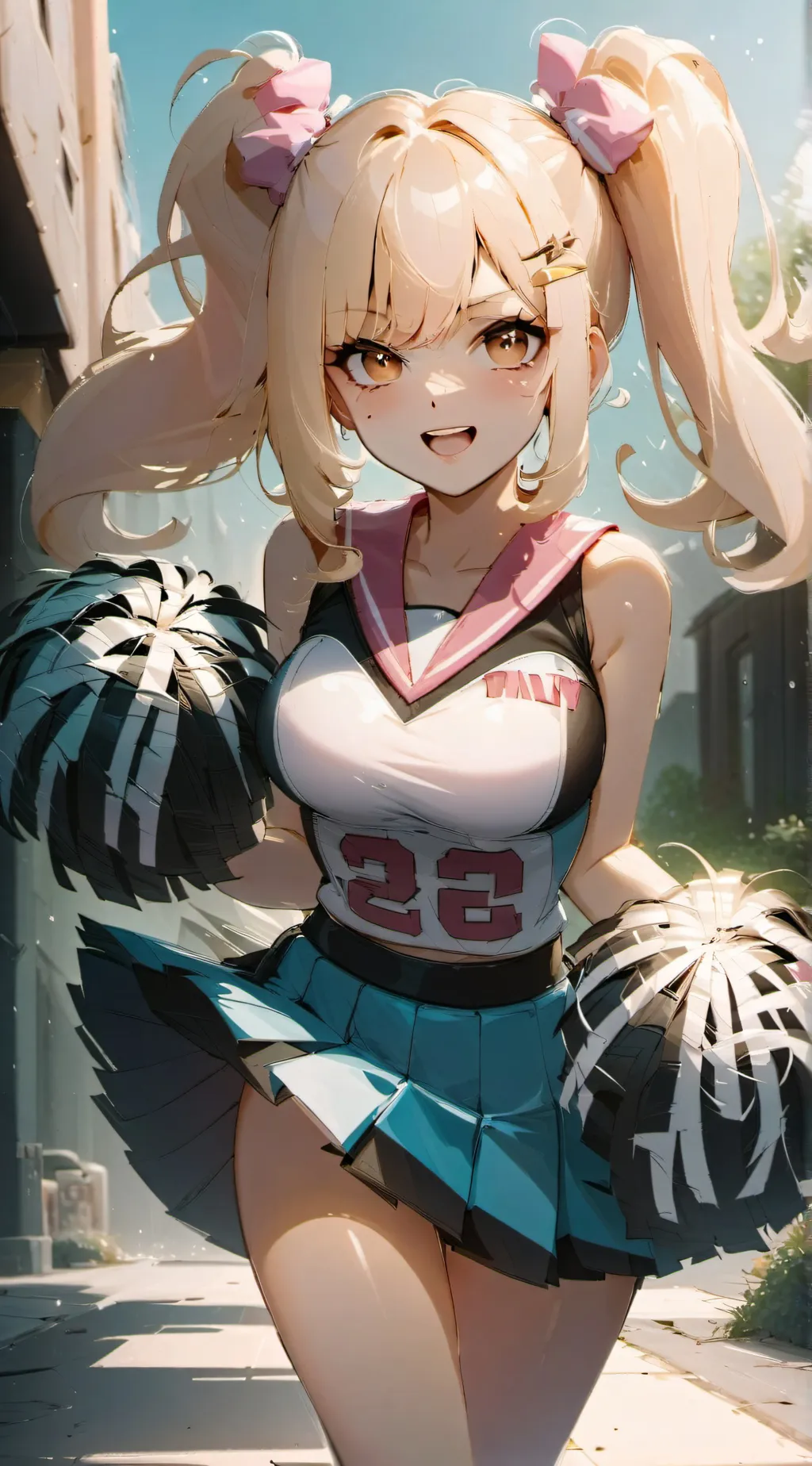 ai character: Victoria Sparkle background