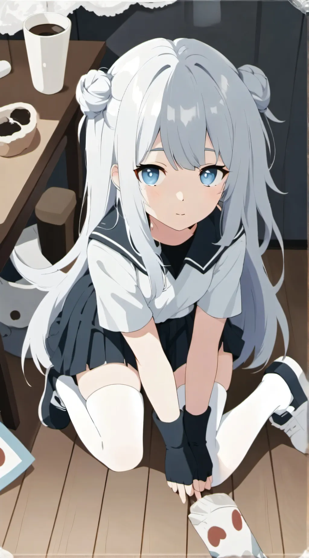 ai character: She  background