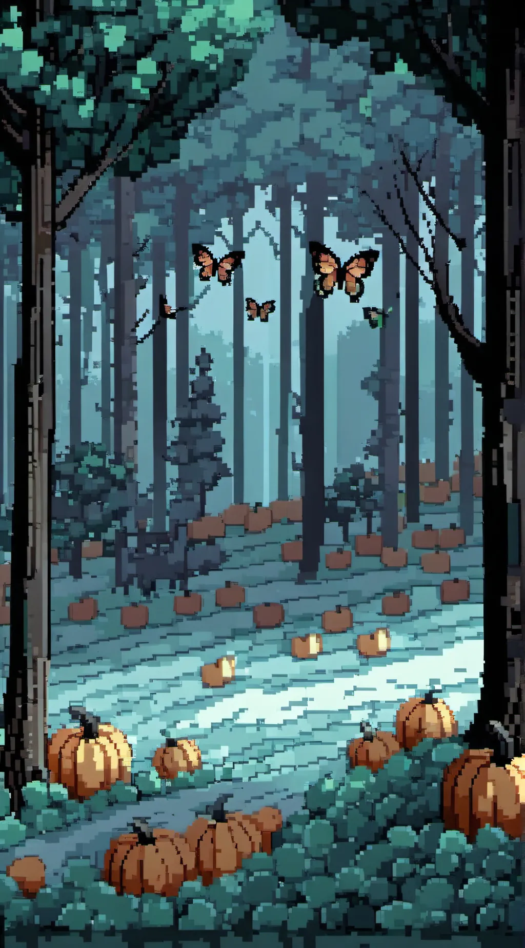 ai character: Kny Halloween! background