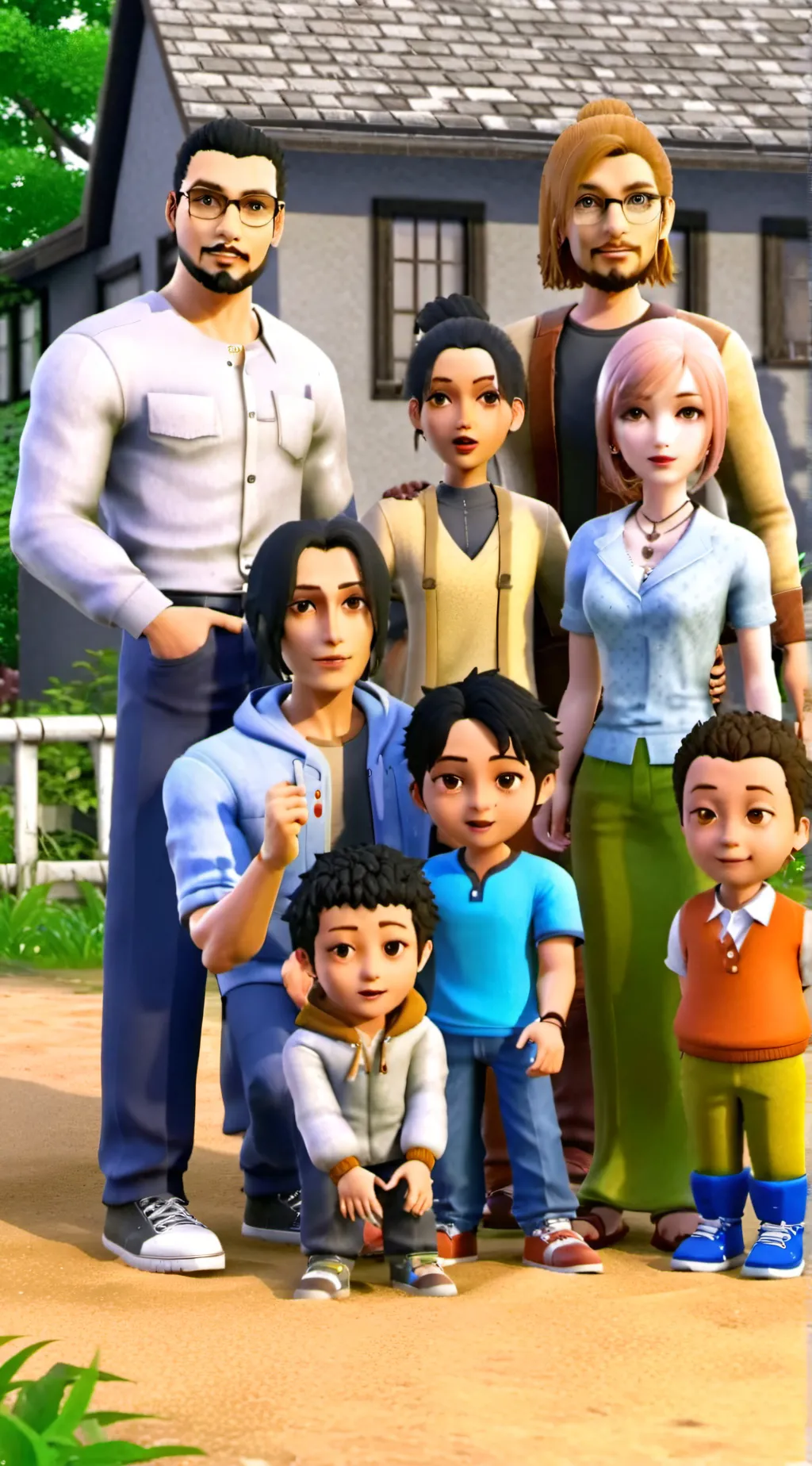 ai character: Mike and Aria background