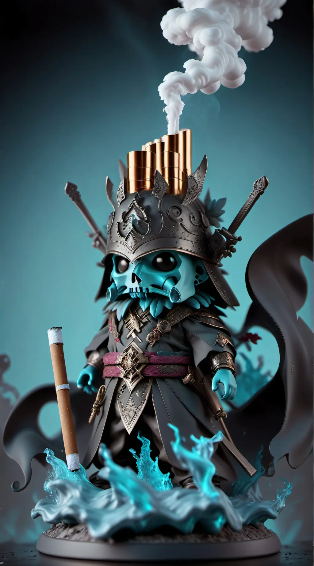 ai character: Cigarette background