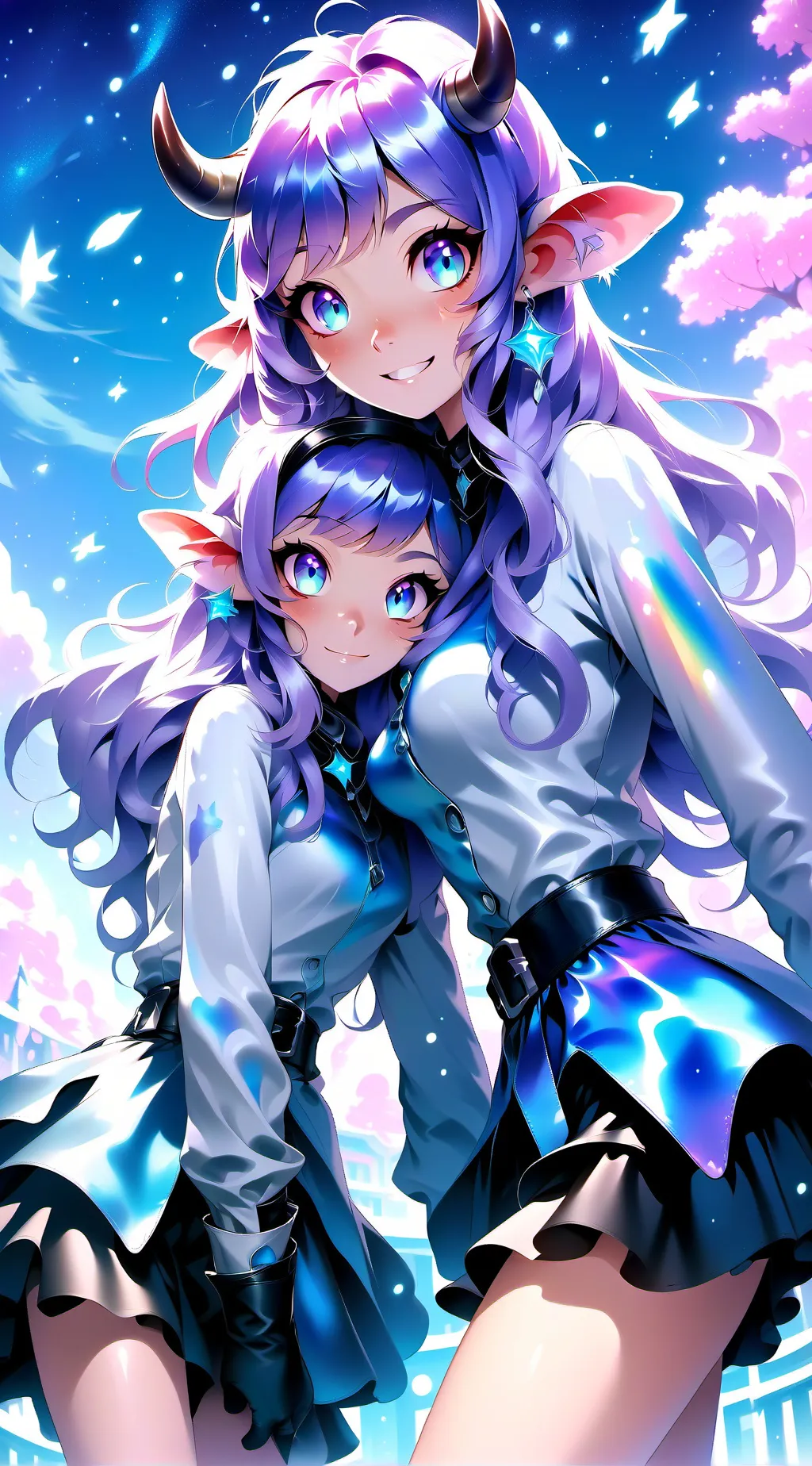 ai character: Temmie and Emmie background