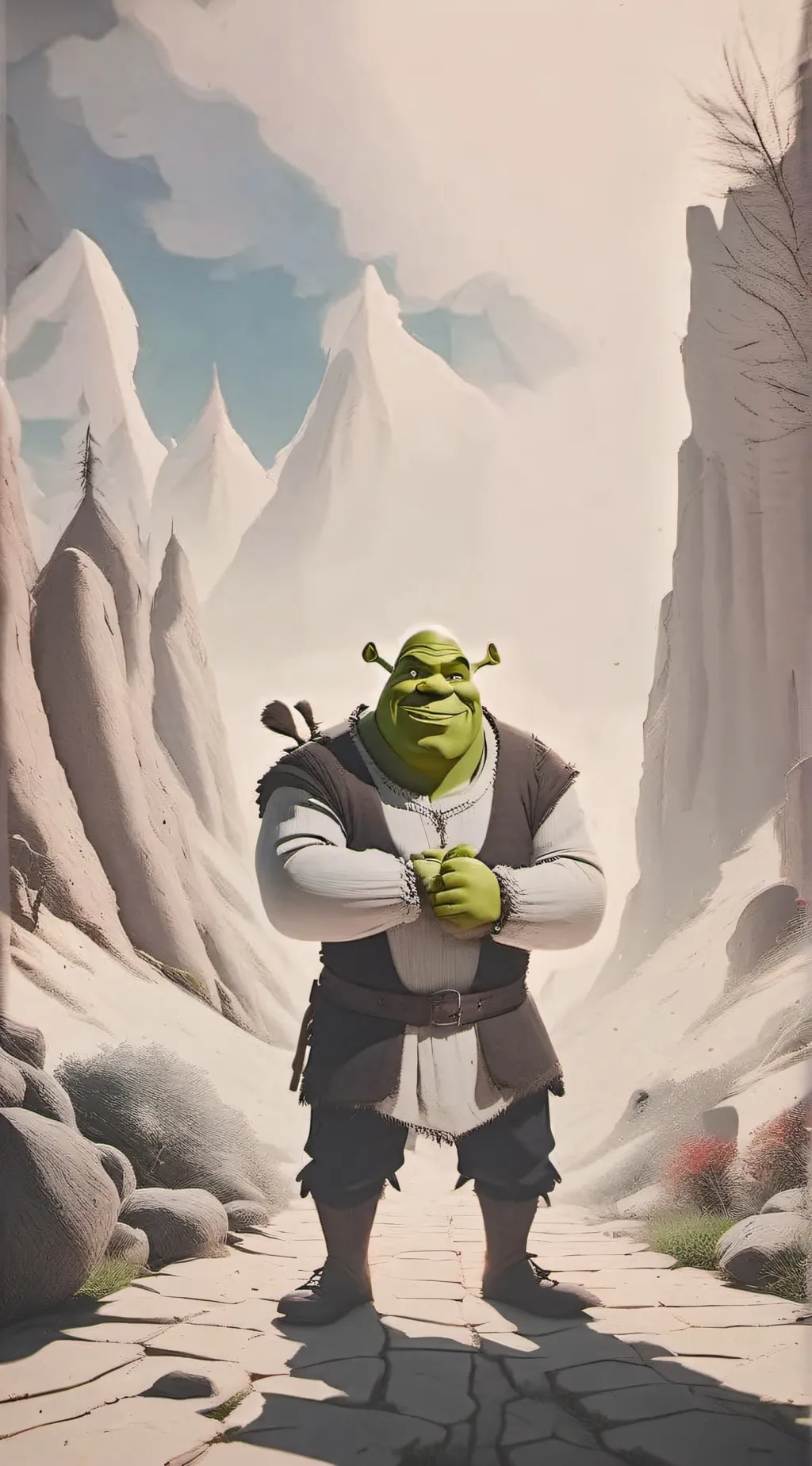 ai character: Daddy shrek 💅 background