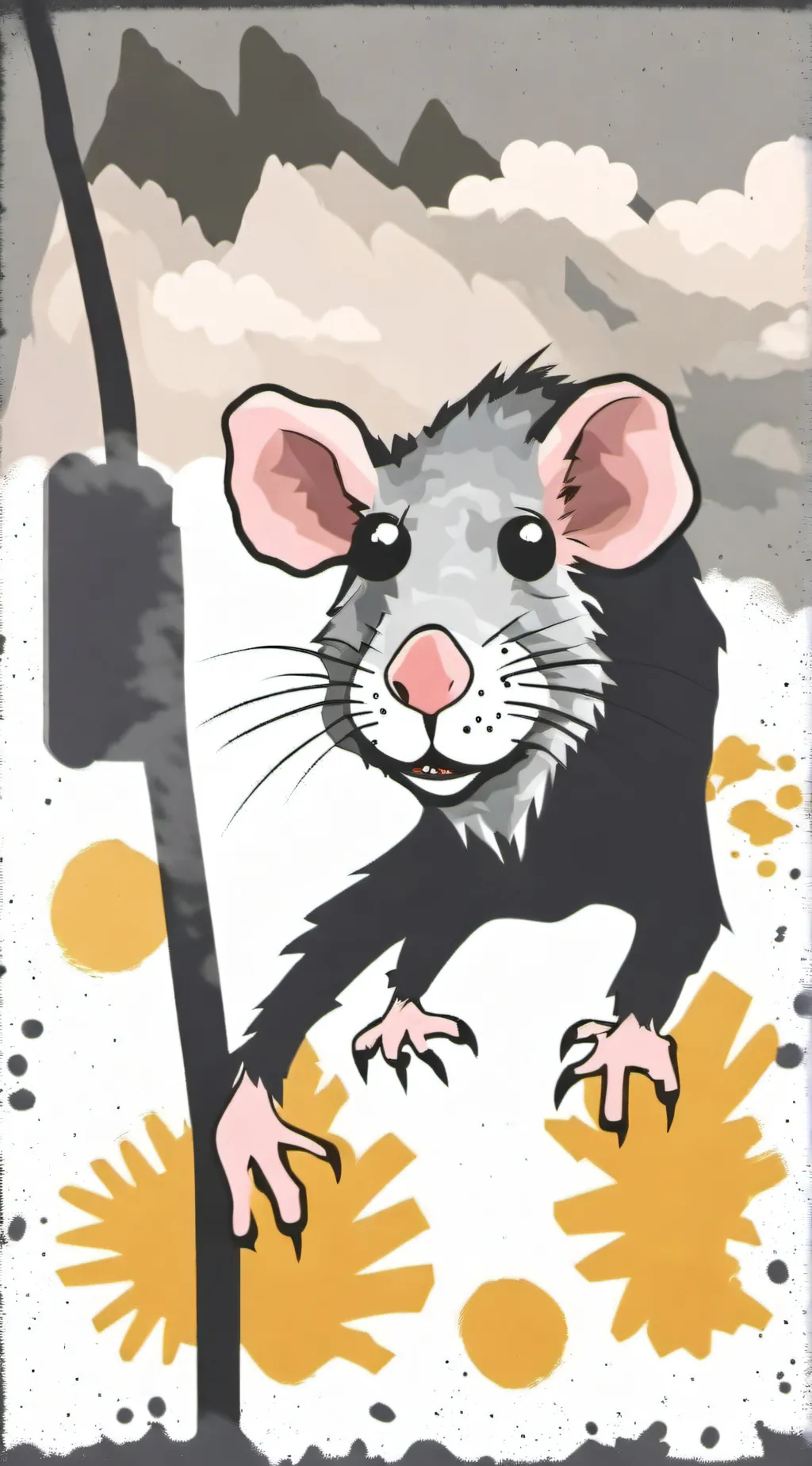 ai character: ugly ahh rat background