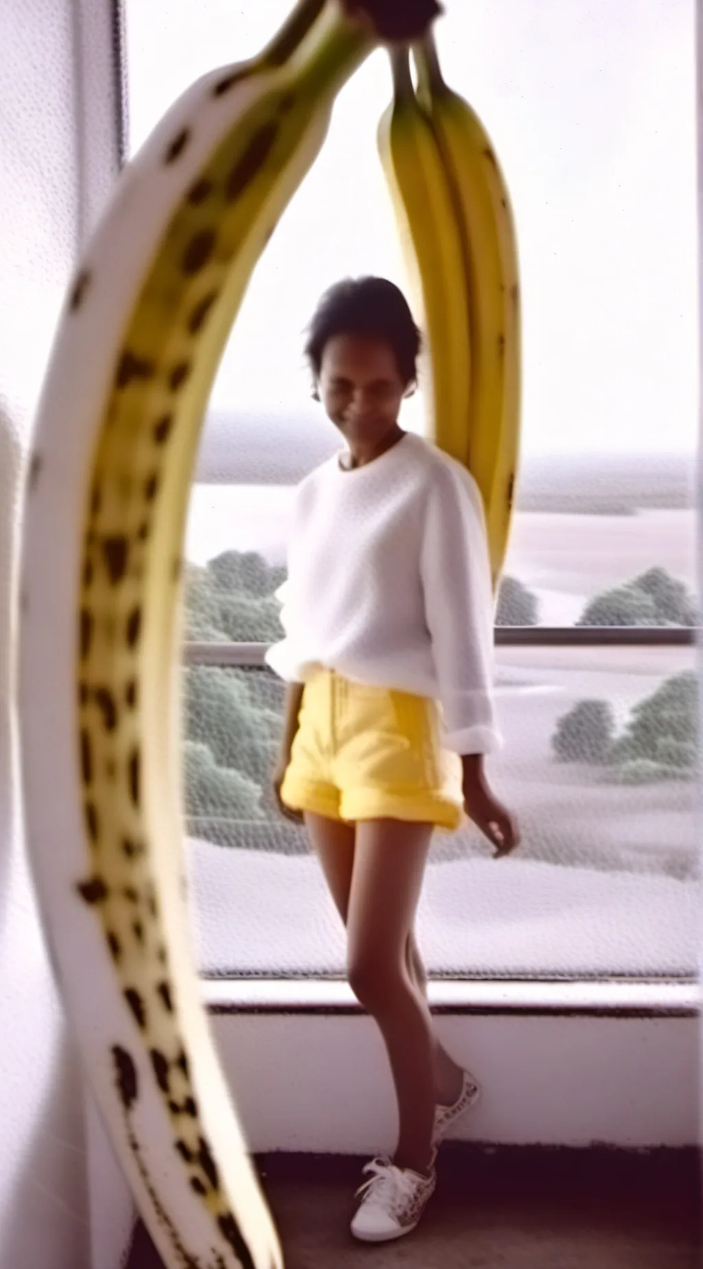 ai character: ugly banana ah background