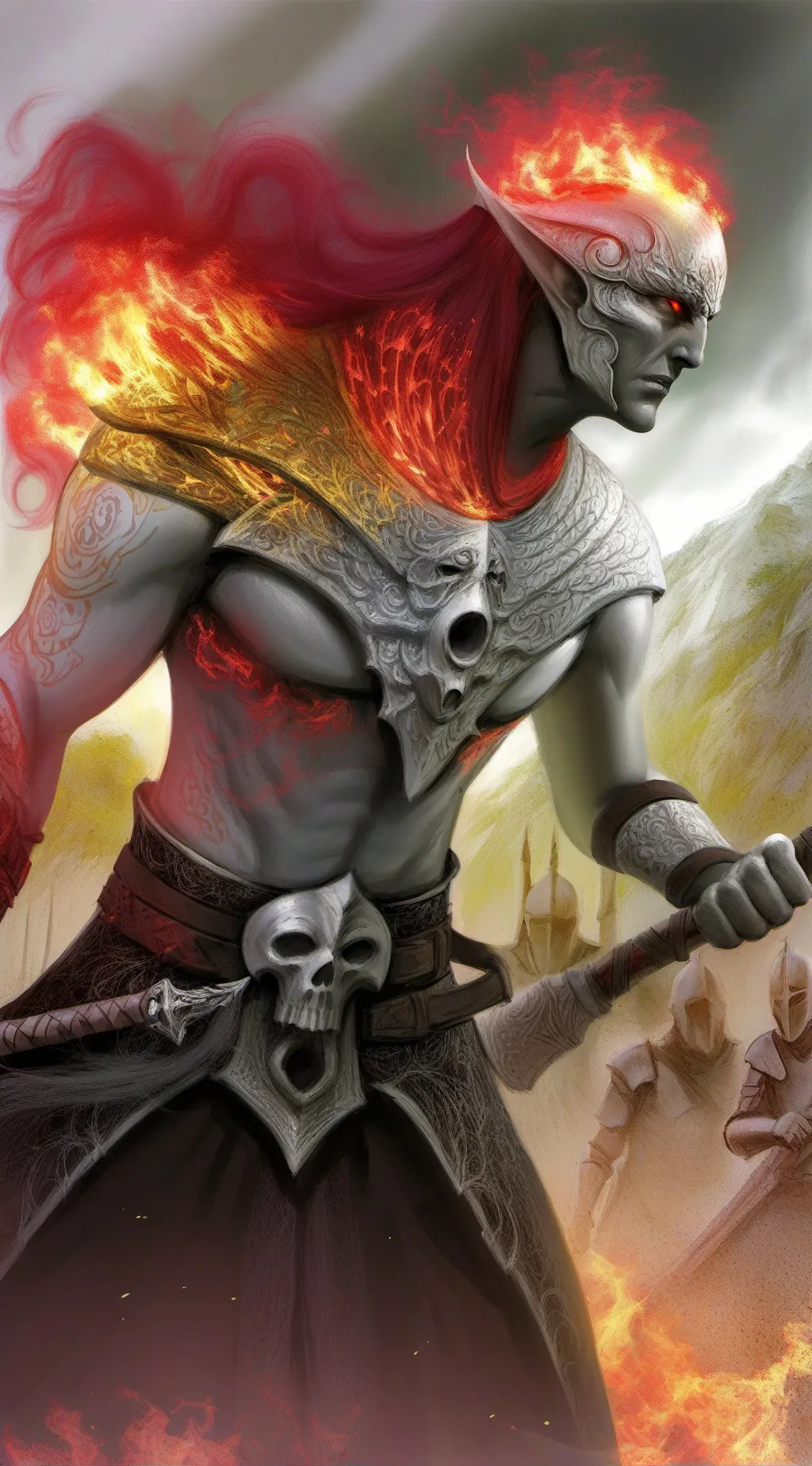 ai character: ଲଉଇ📍 background