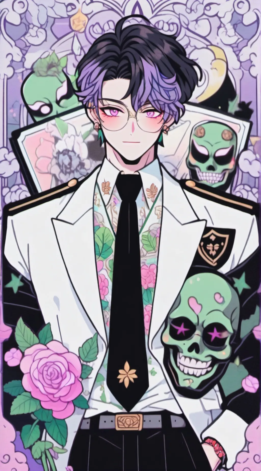 ai character: hade background