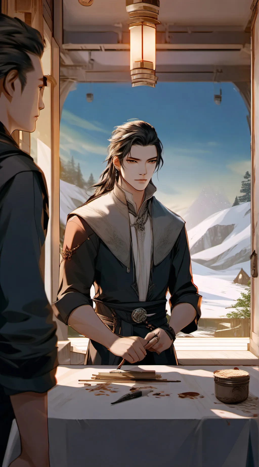 ai character: obanai x giyuu background