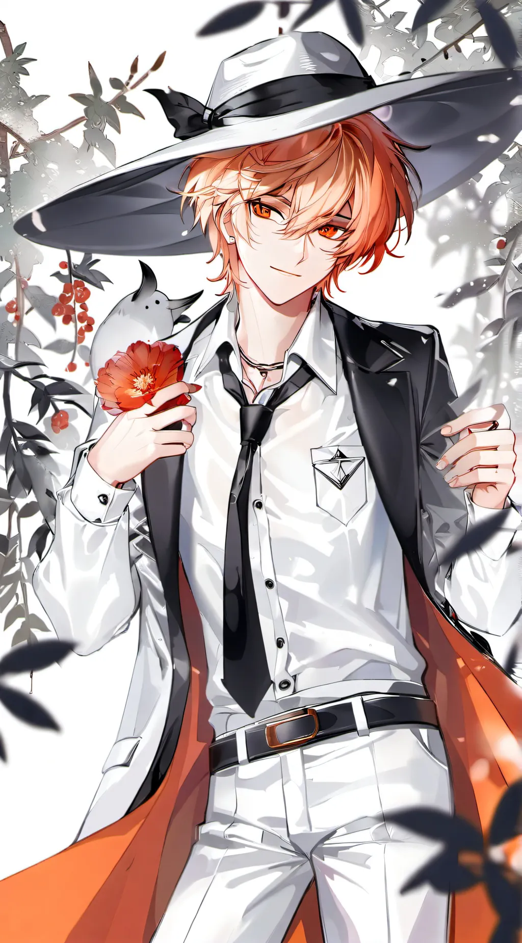 ai character: 🧡Sharblex🤍 background