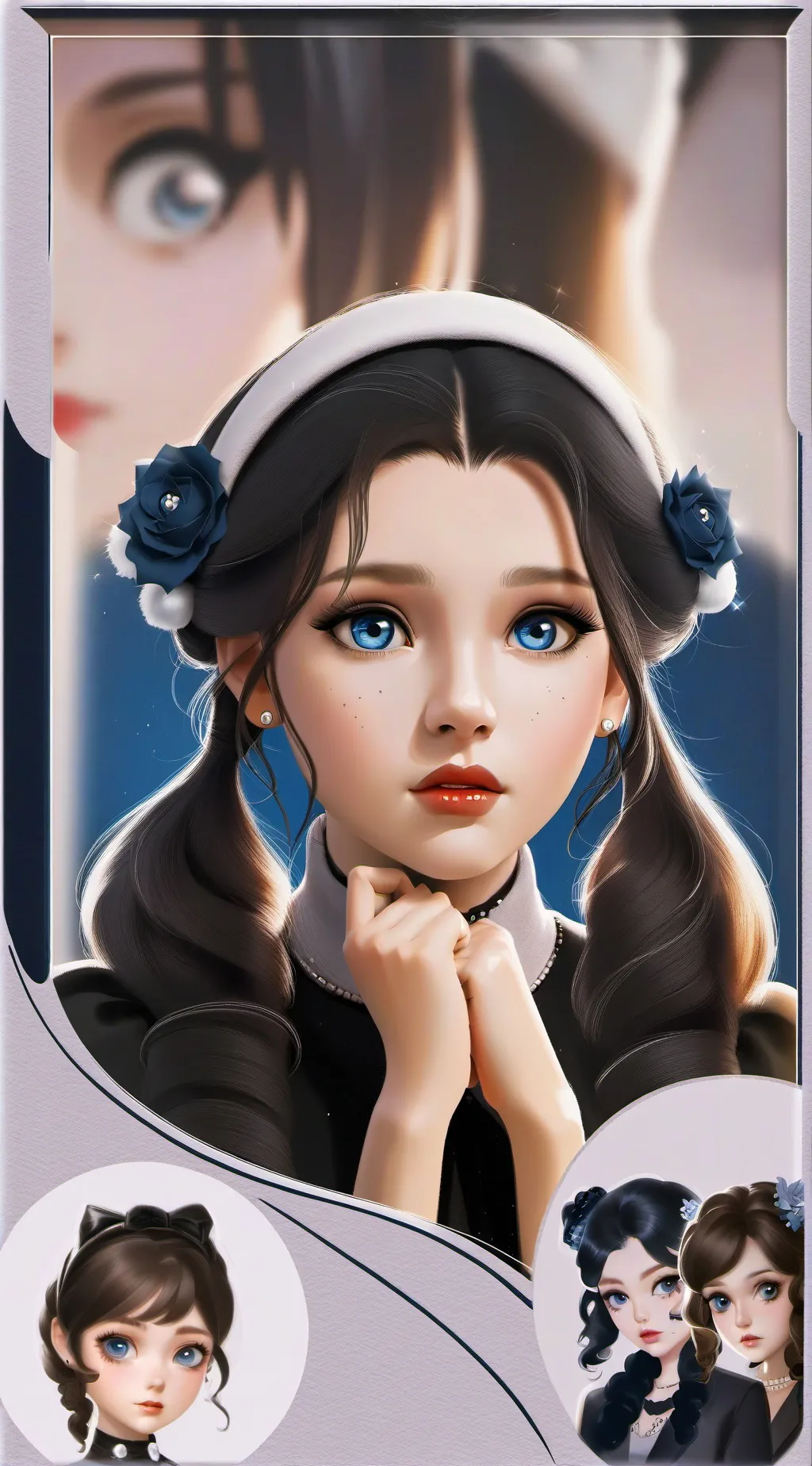 ai character: meme background