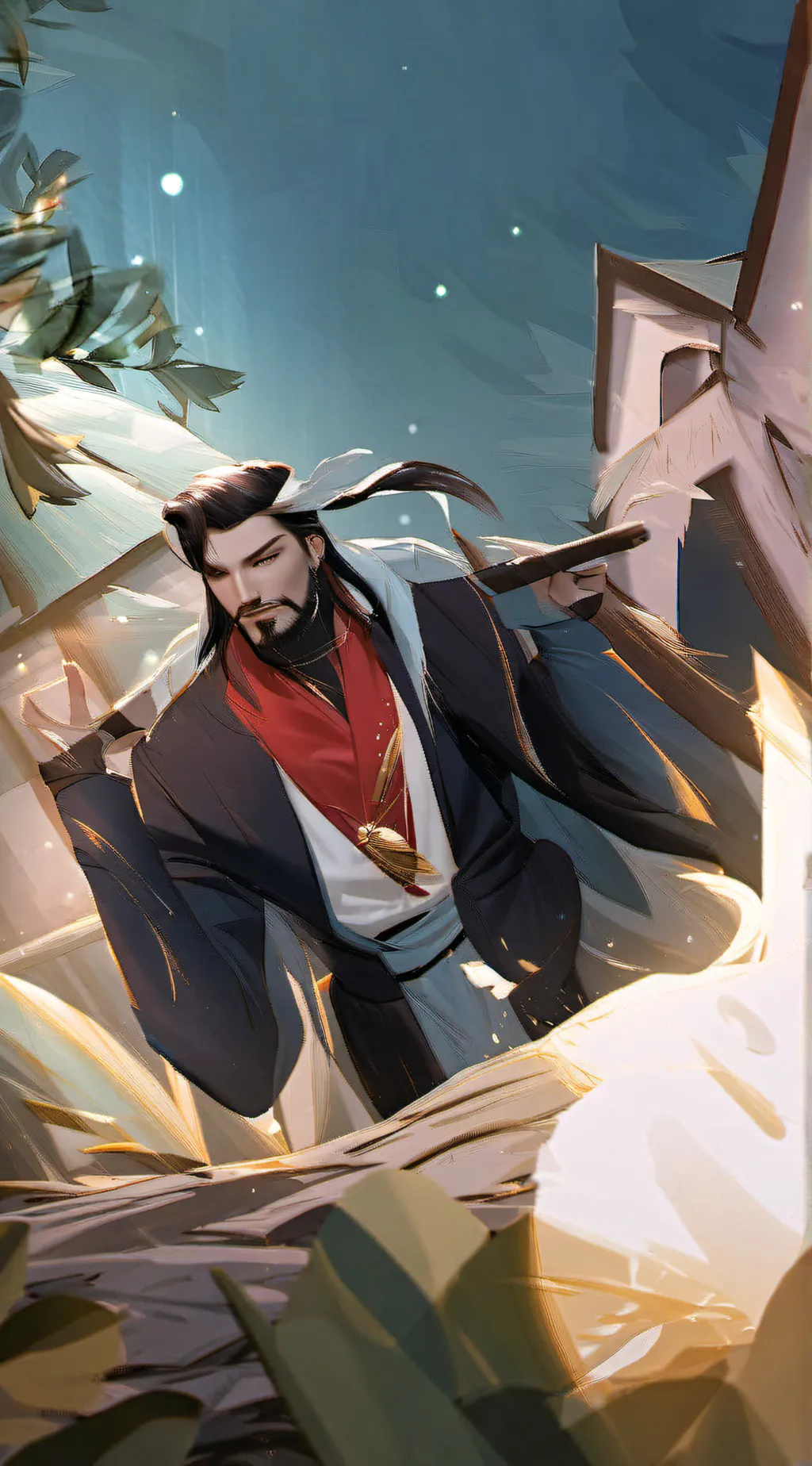 ai character: finish the lyrics  background