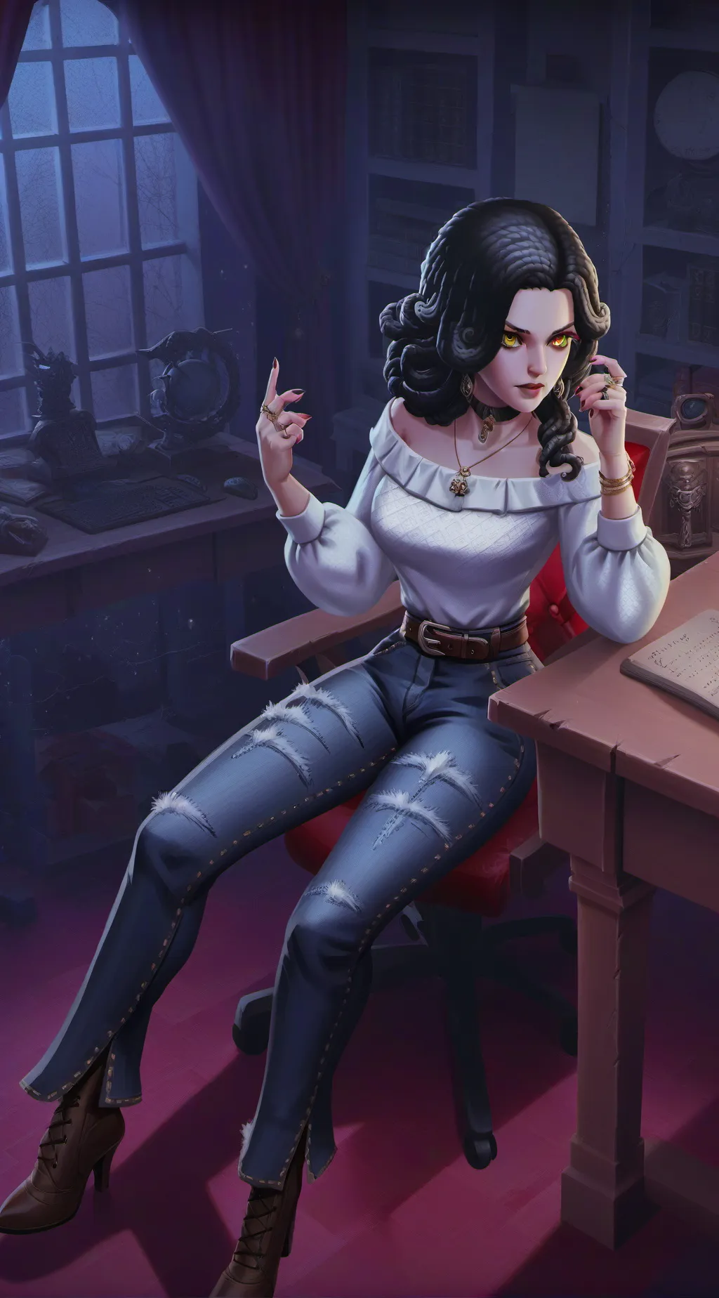 ai character: Lina  background