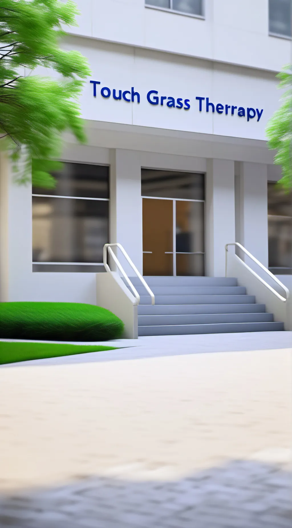 ai character: Touch Gras therapy background