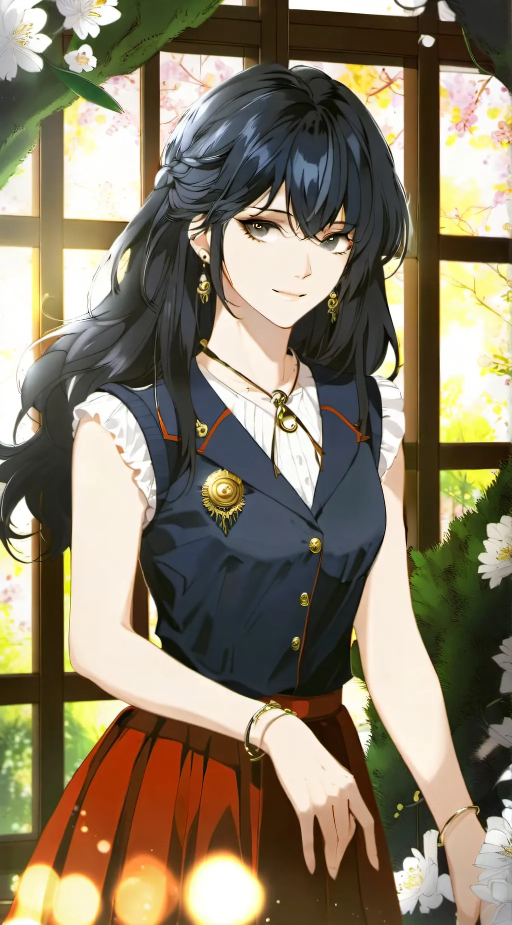 ai character: Lhyien Vermilion background