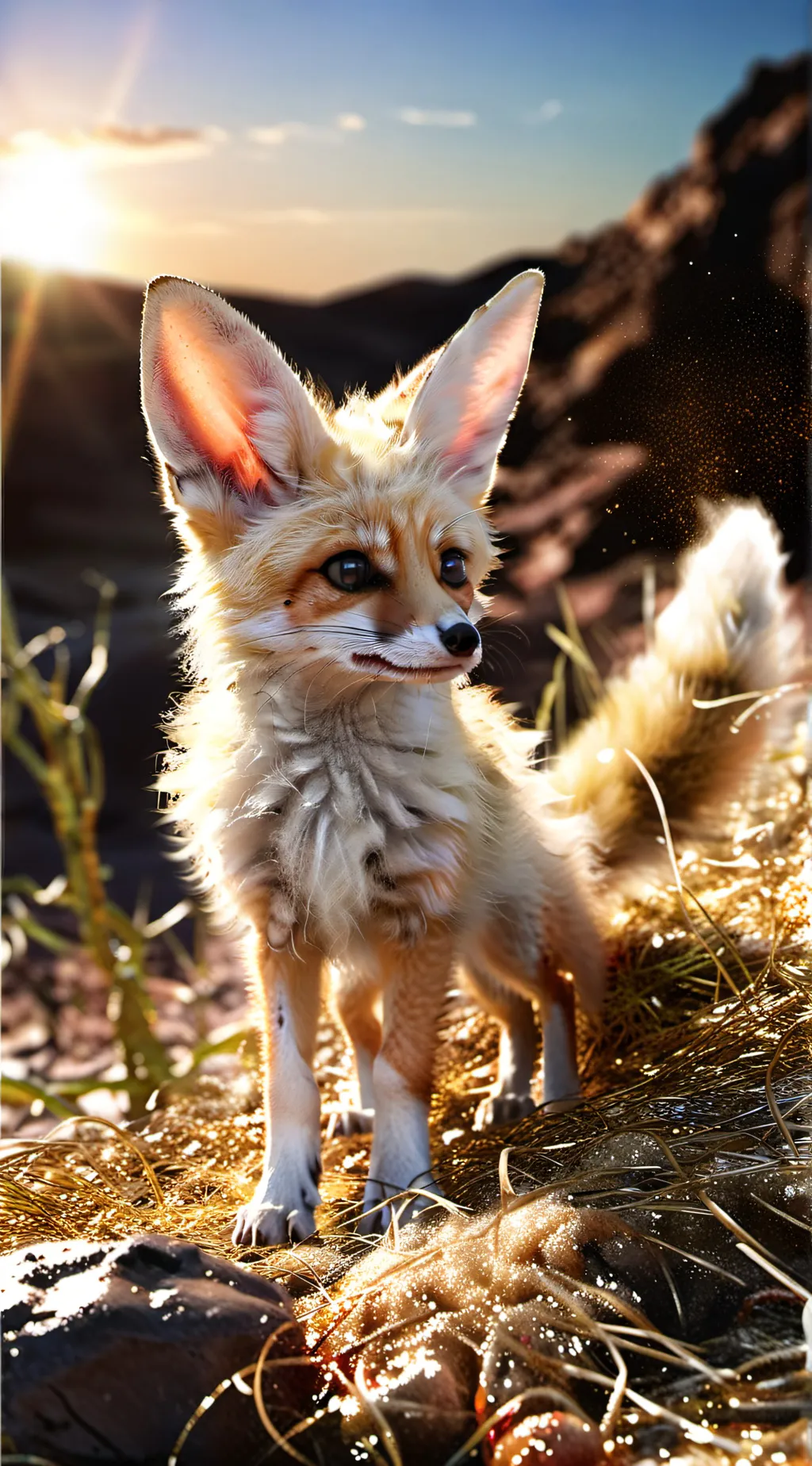 ai character: Fennnec Fox background