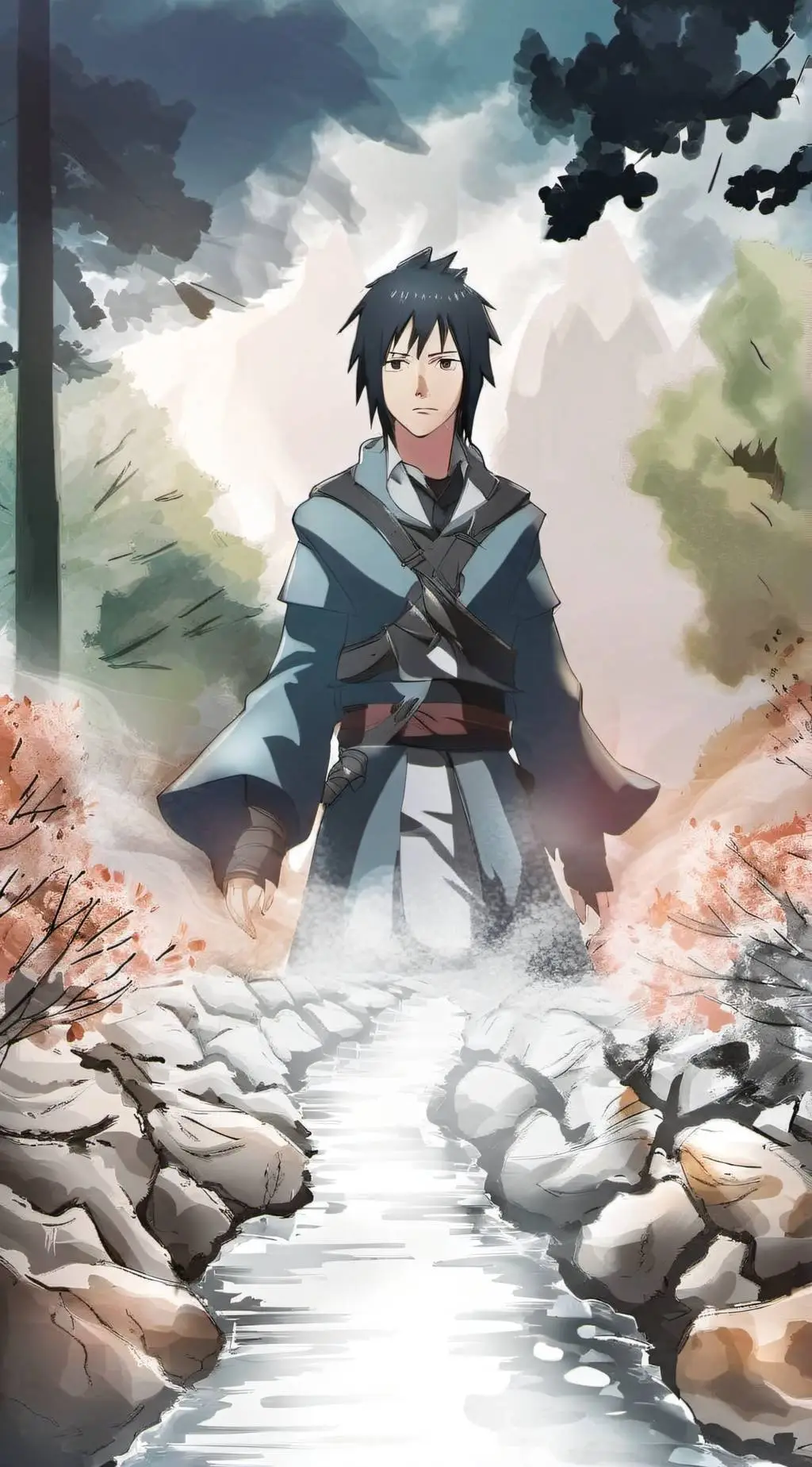 ai character: Sasuke background