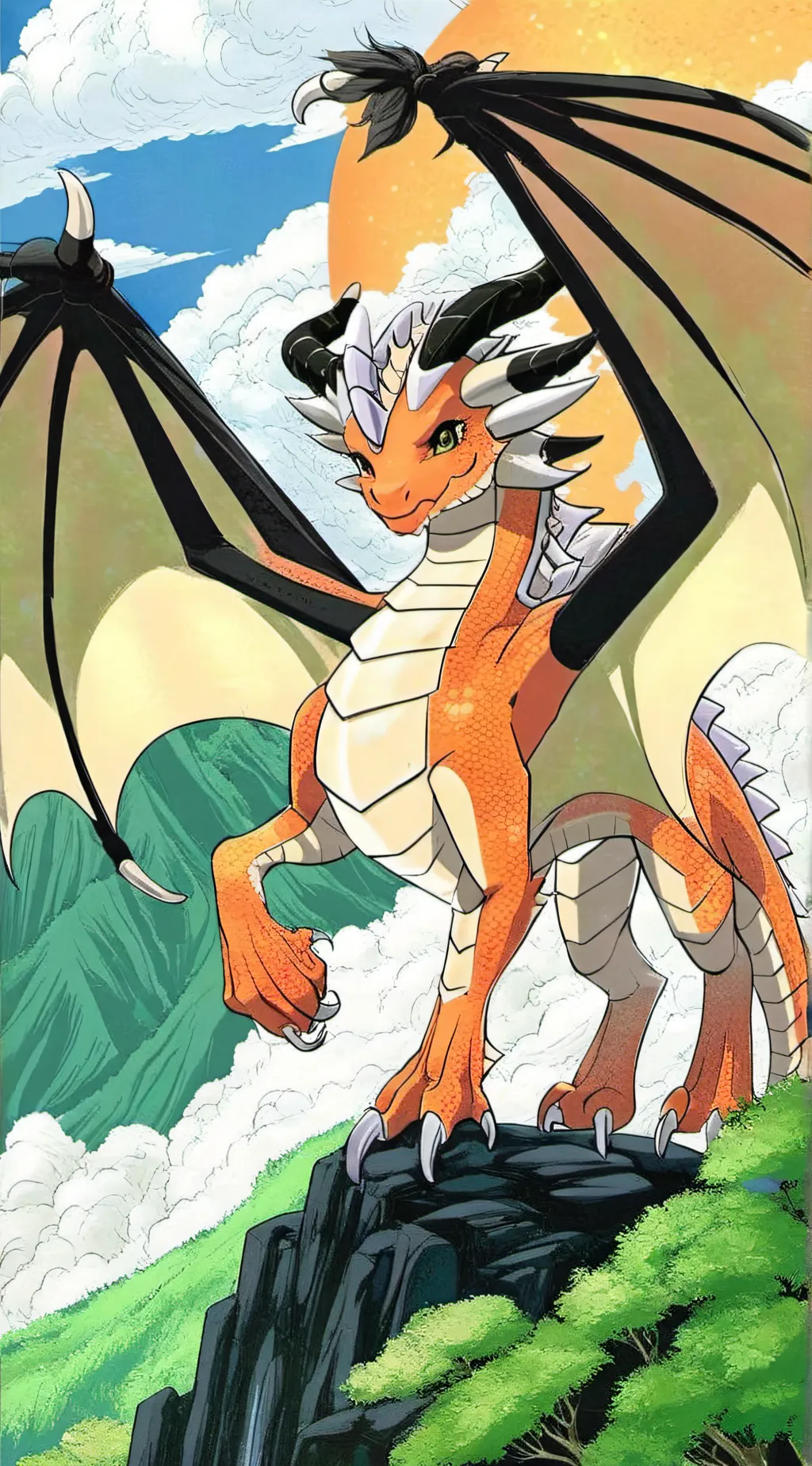 ai character: Papaya background