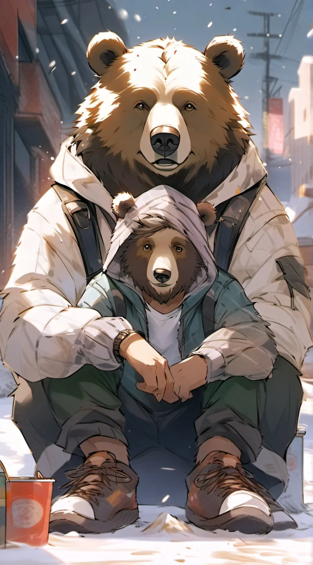 ai character: Father and son background