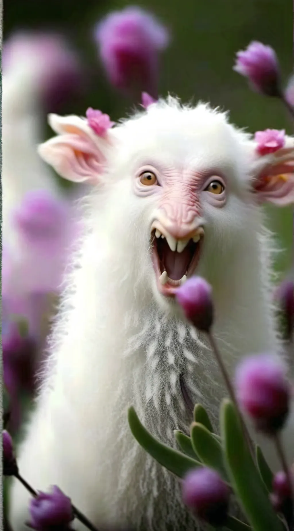 ai character: Screaming animals background