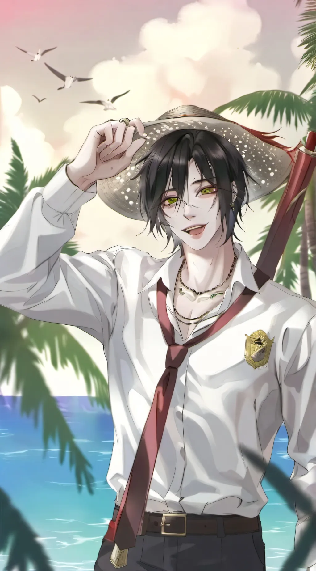 ai character: 𖥸MILTON𖥸 (mil) background