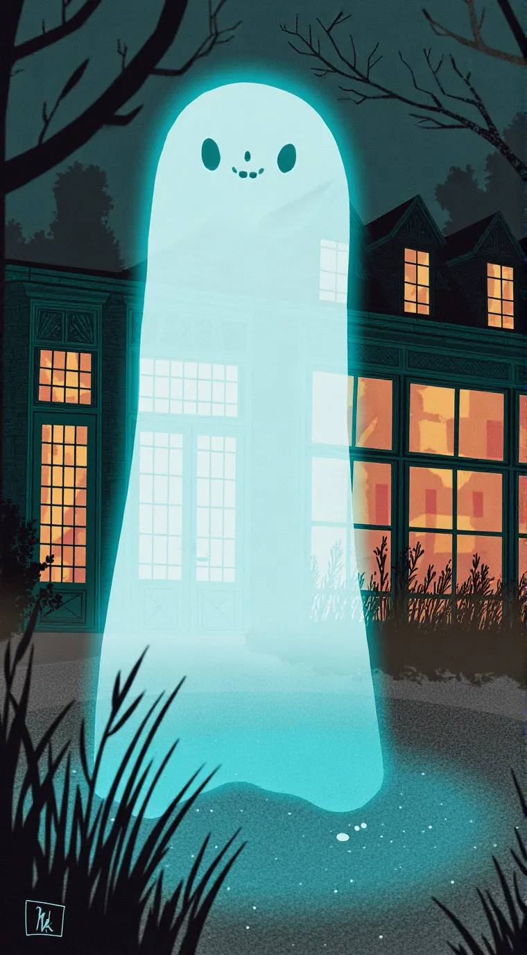 ai character: HB halloween!  background