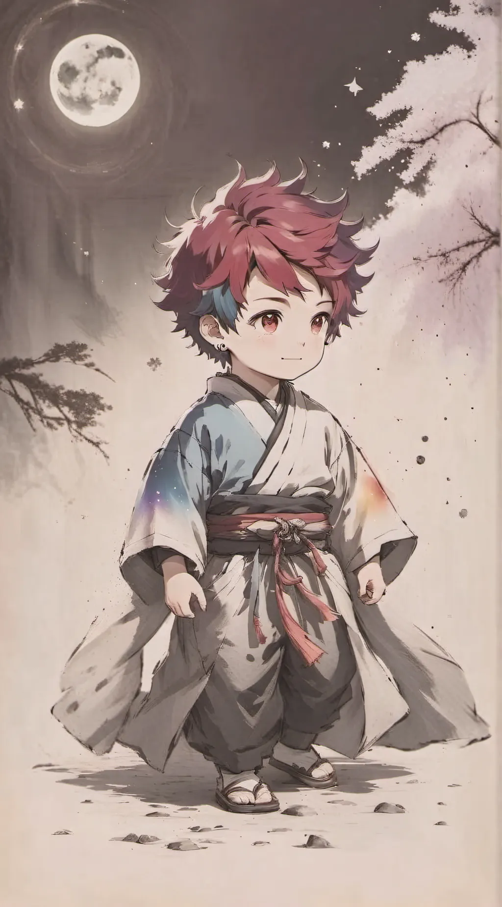 ai character: neglected house DS background