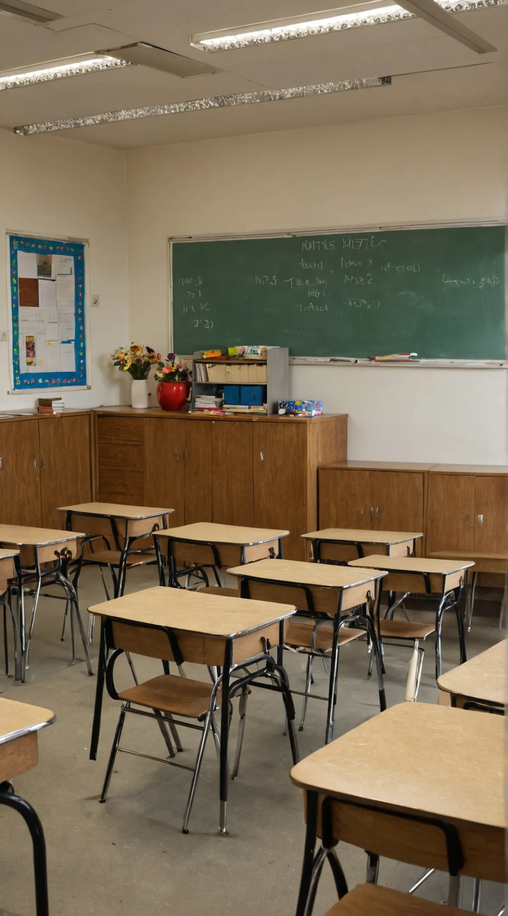 ai character: Classroom background