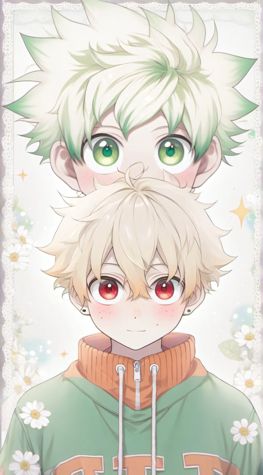 ai character: Bakugo x Deku! background