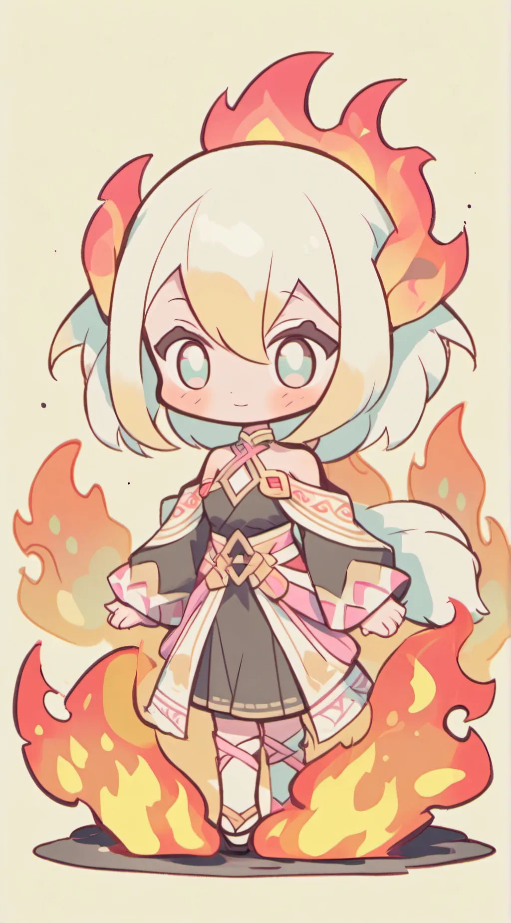 ai character: Dw ice skating  background